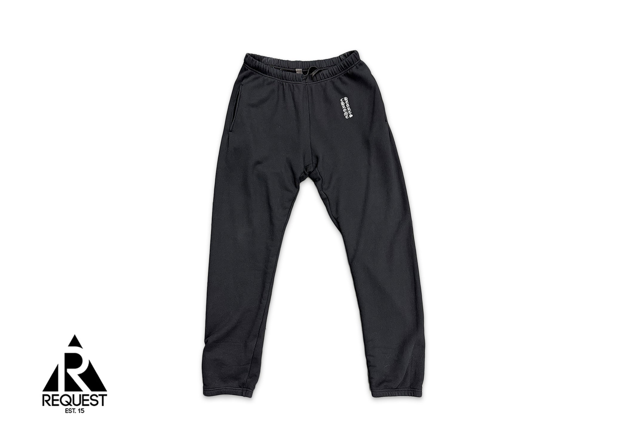 Chrome Hearts Vertical Logo Sweatpants "Black"