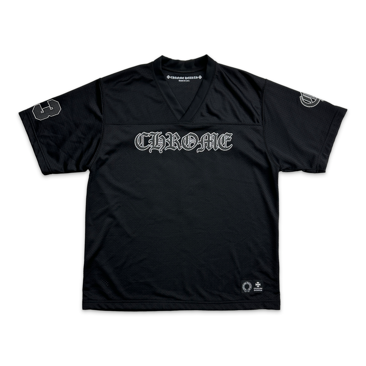 トップス Chrome Hearts PPO Form Mesh Warm Up Sports Mesh Short Sleeve Warm Up Jersey “Black”