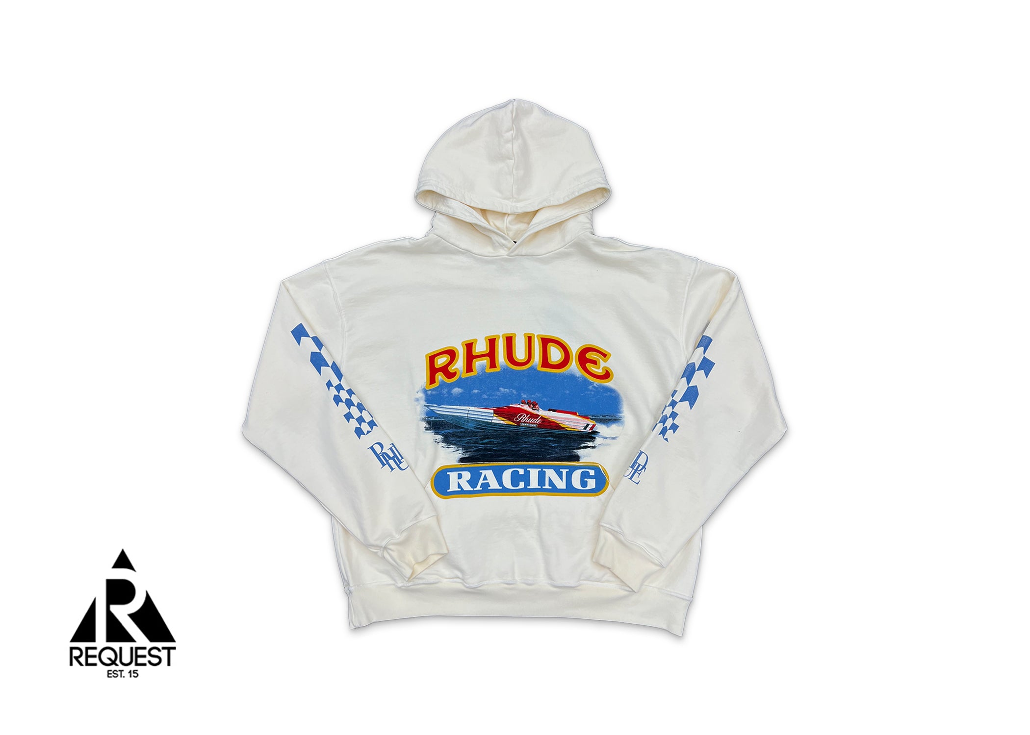 Rhude Cigarette Racing Hoodie "Vintage White"