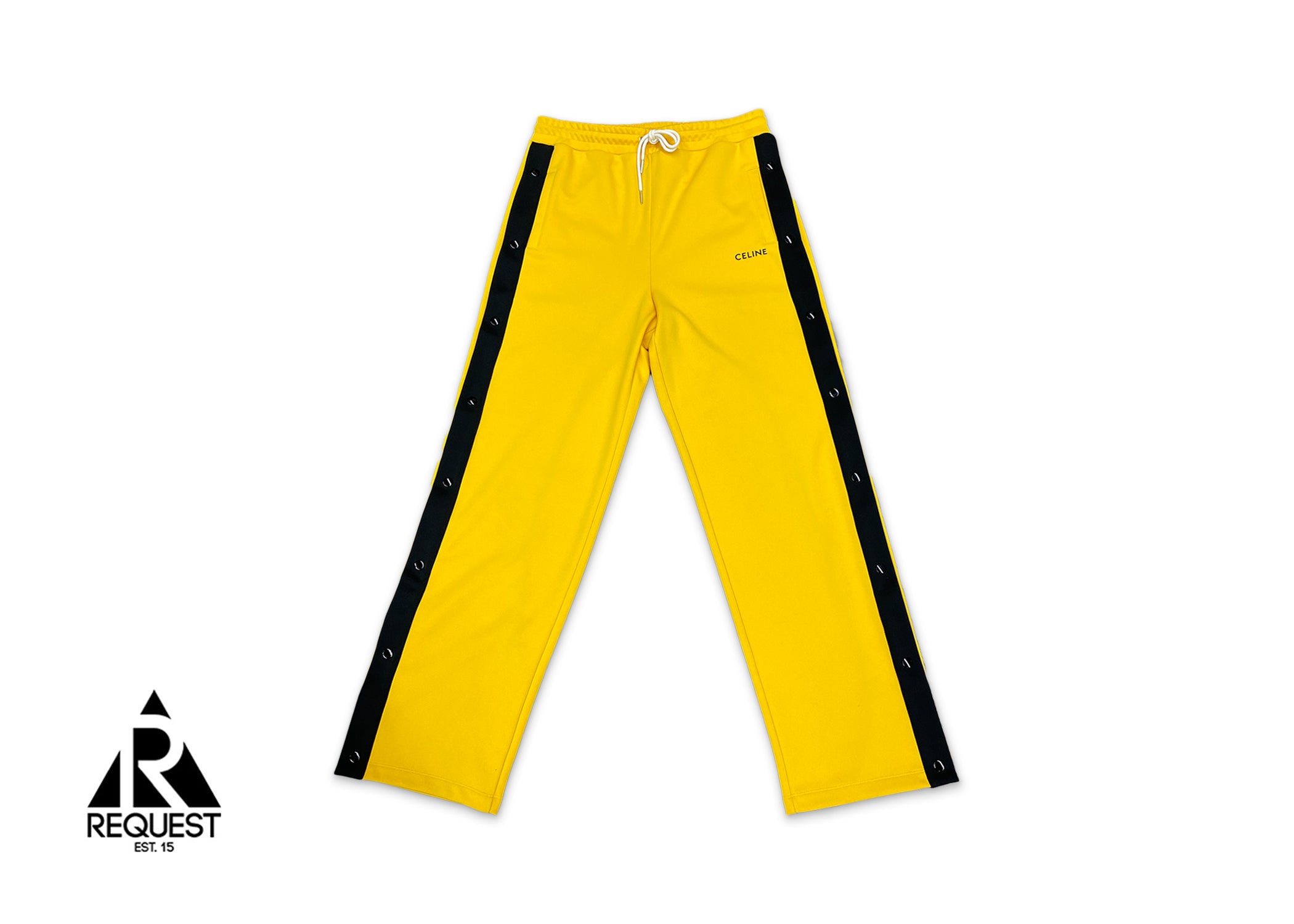 Celine Snap Track Pants "Golden Yellow/Black"