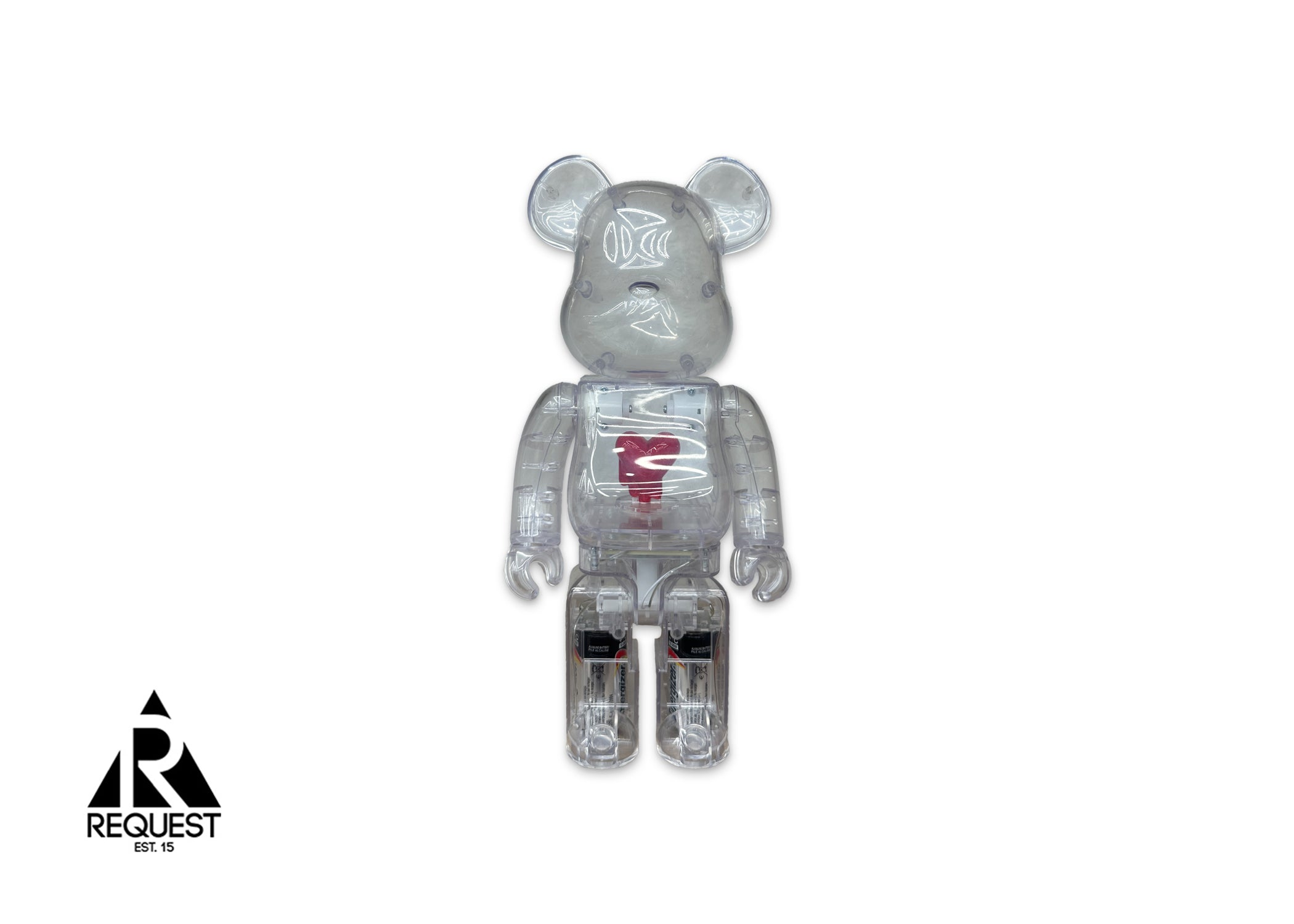 Bearbrick 400% "Emotionally Unavailable Heart Clear"