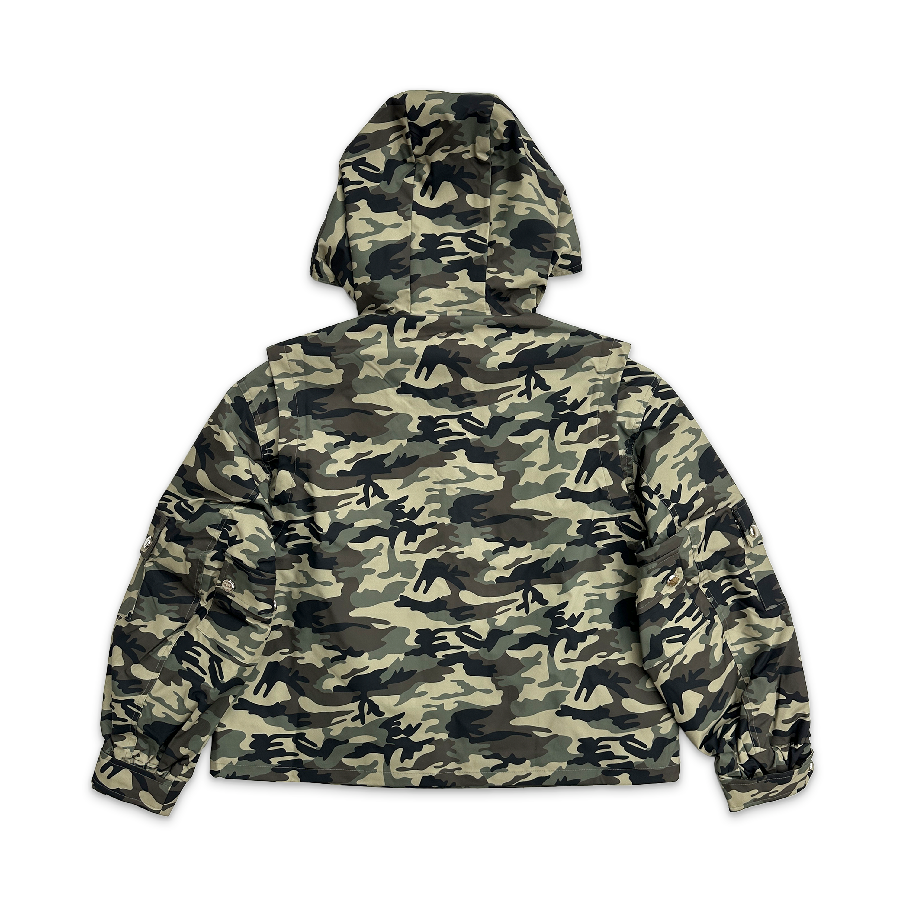 Nylon Hooded Jacket "Camo"
