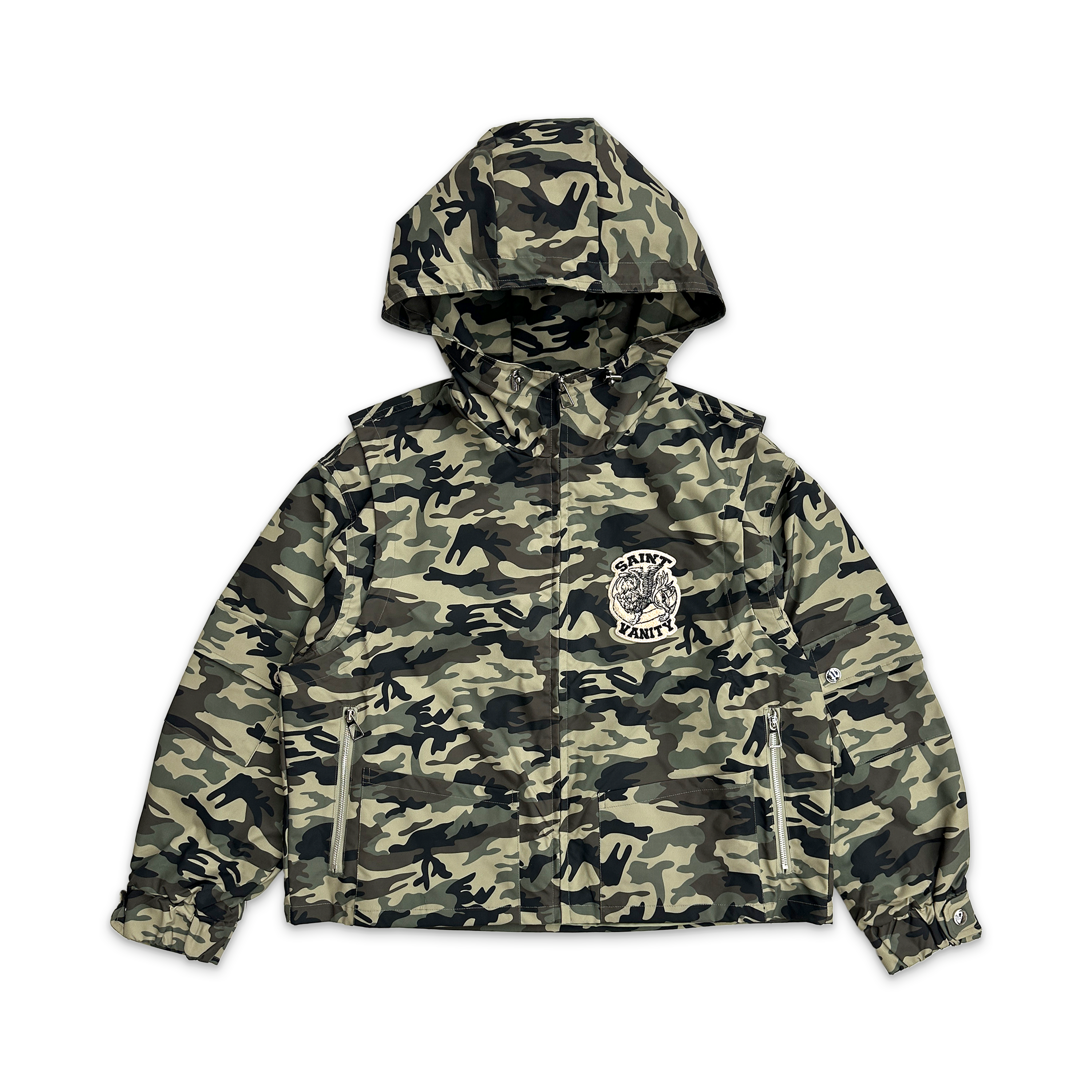 Nylon Hooded Jacket "Camo"