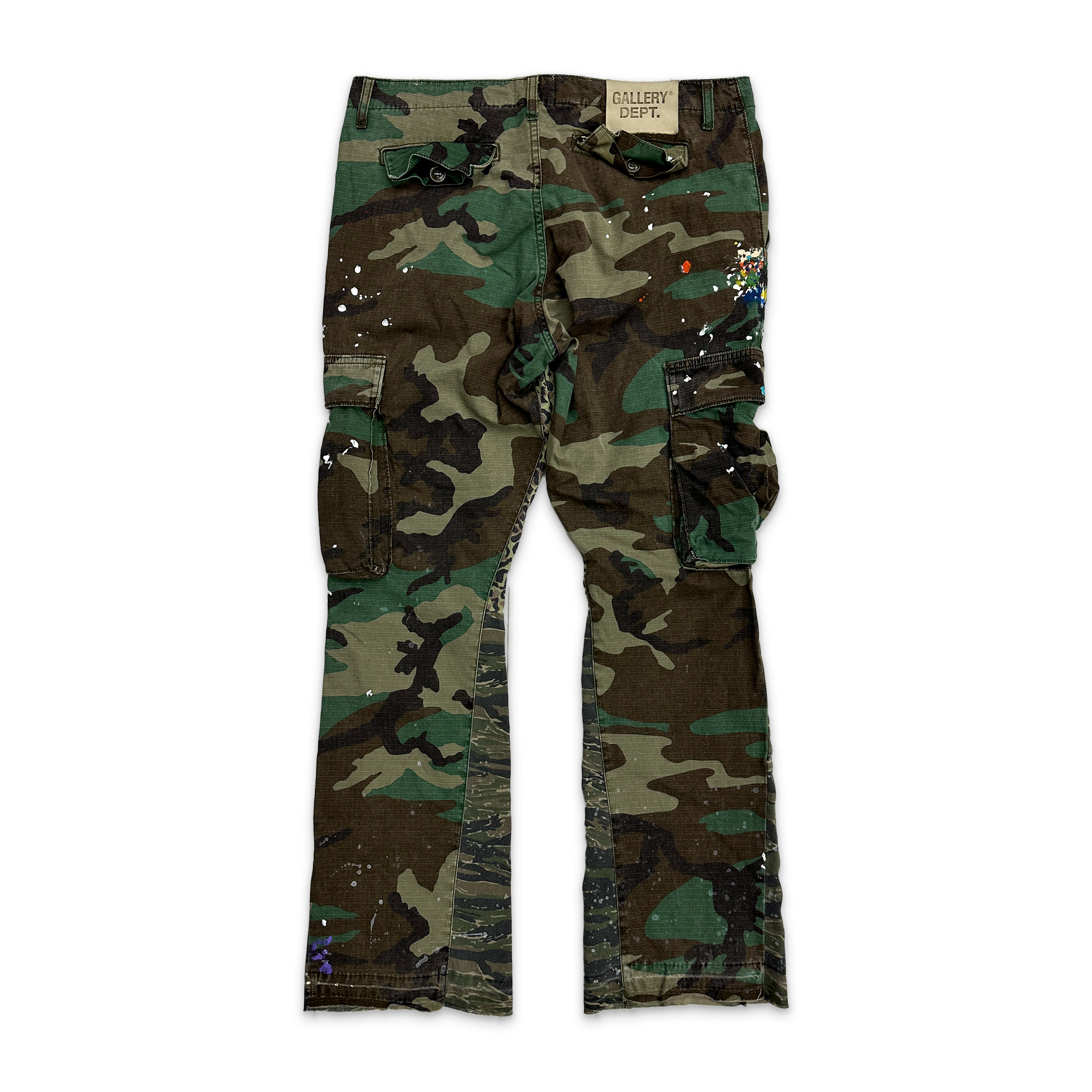 Gallery Dept., La Flare Trousers “Camo Green”
