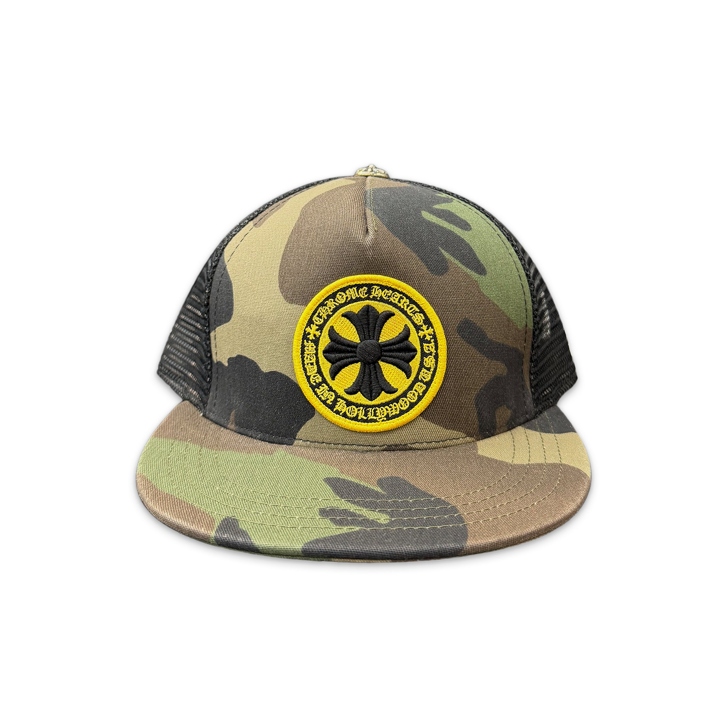 Chrome Hearts, Plus Cross Patch Trucker Hat "Camo"