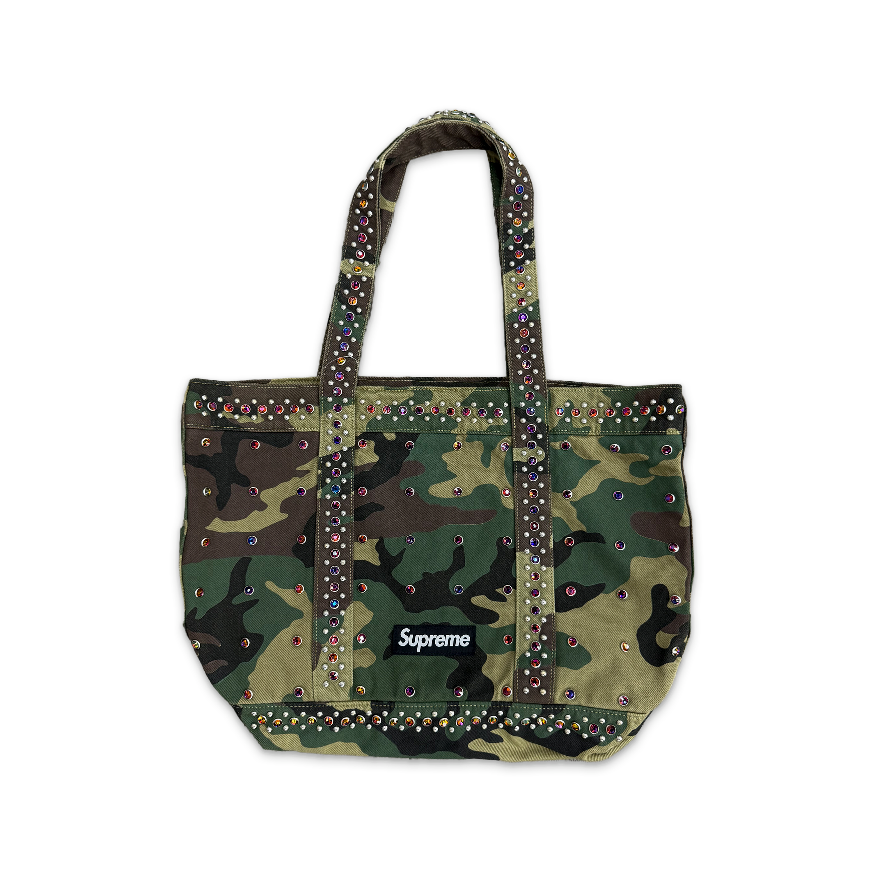 Supreme, B.B Simons Denim Tote Bag "Woodland Camo"