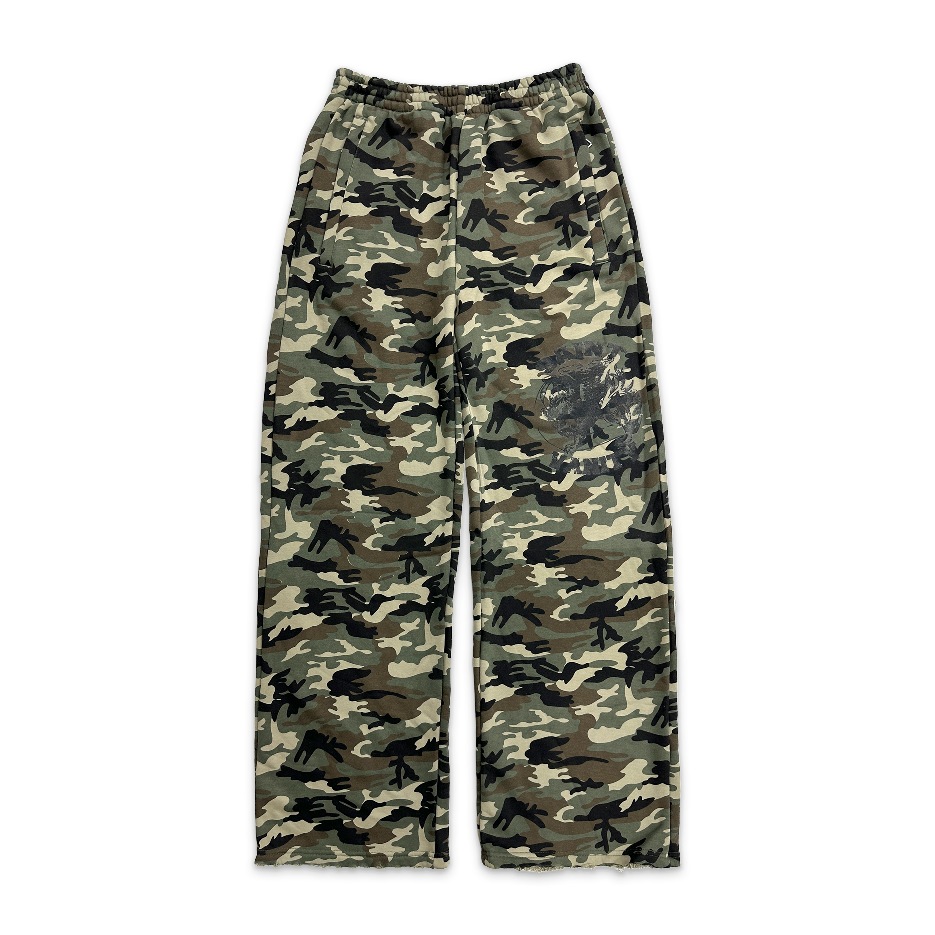 Straight Leg Sweatpants "Camo"