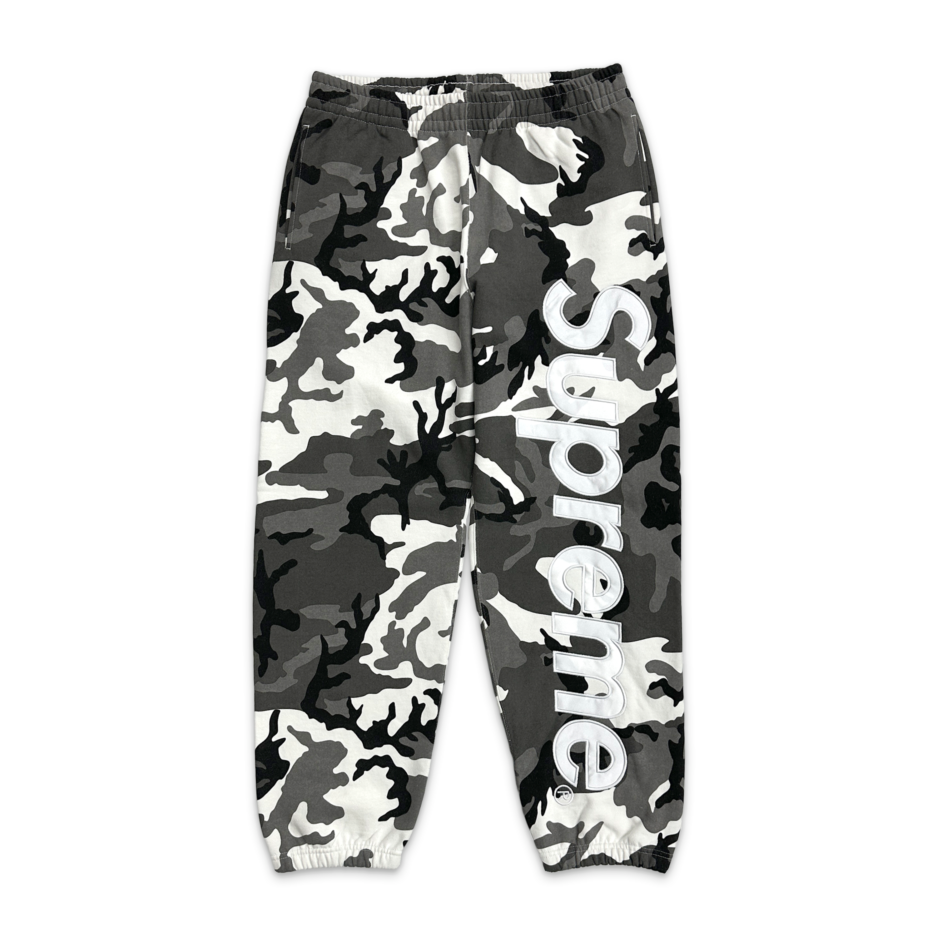 Supreme, Satin Appliqué Sweatpant SS26 “Snow Camo"