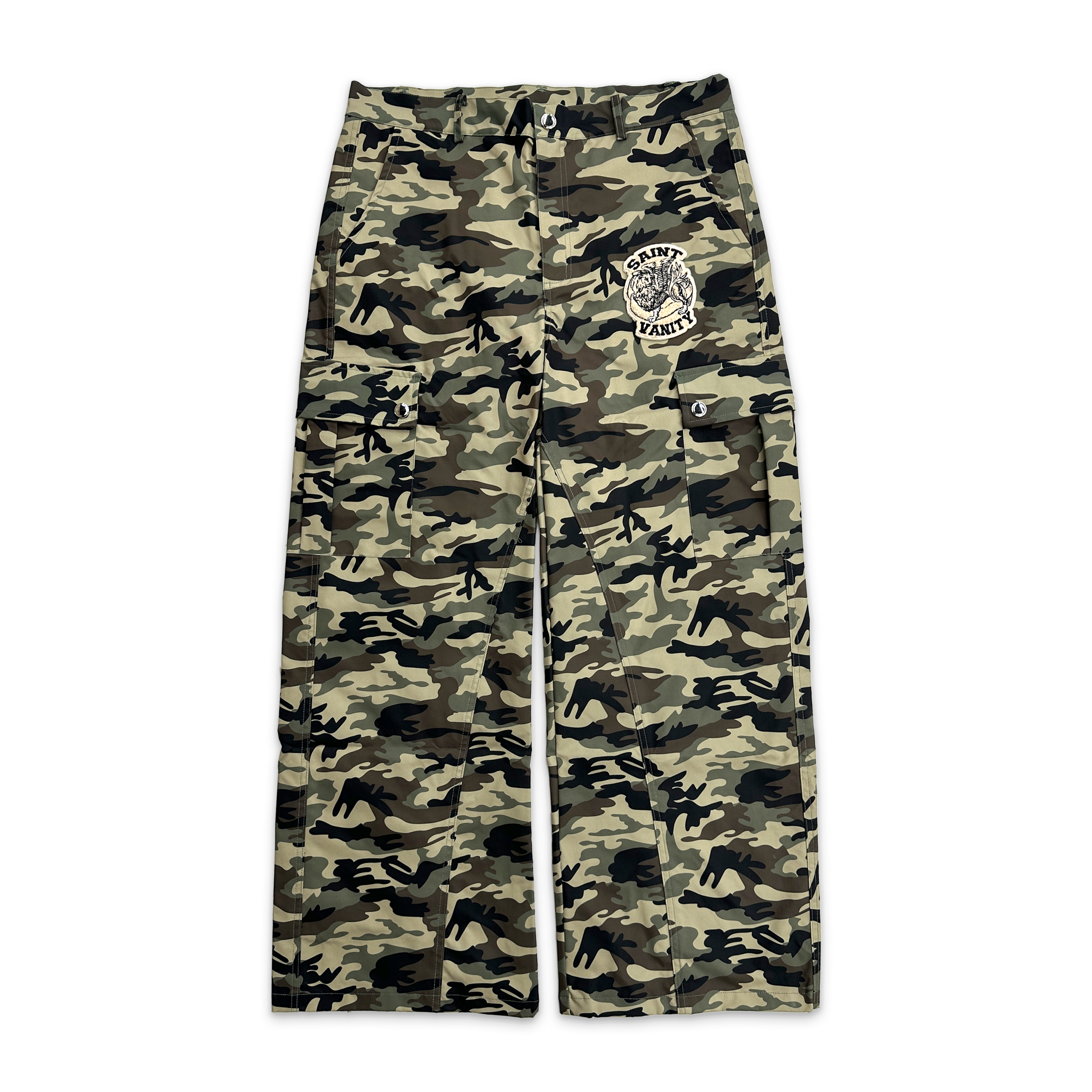 Nylon Cargo Pants 