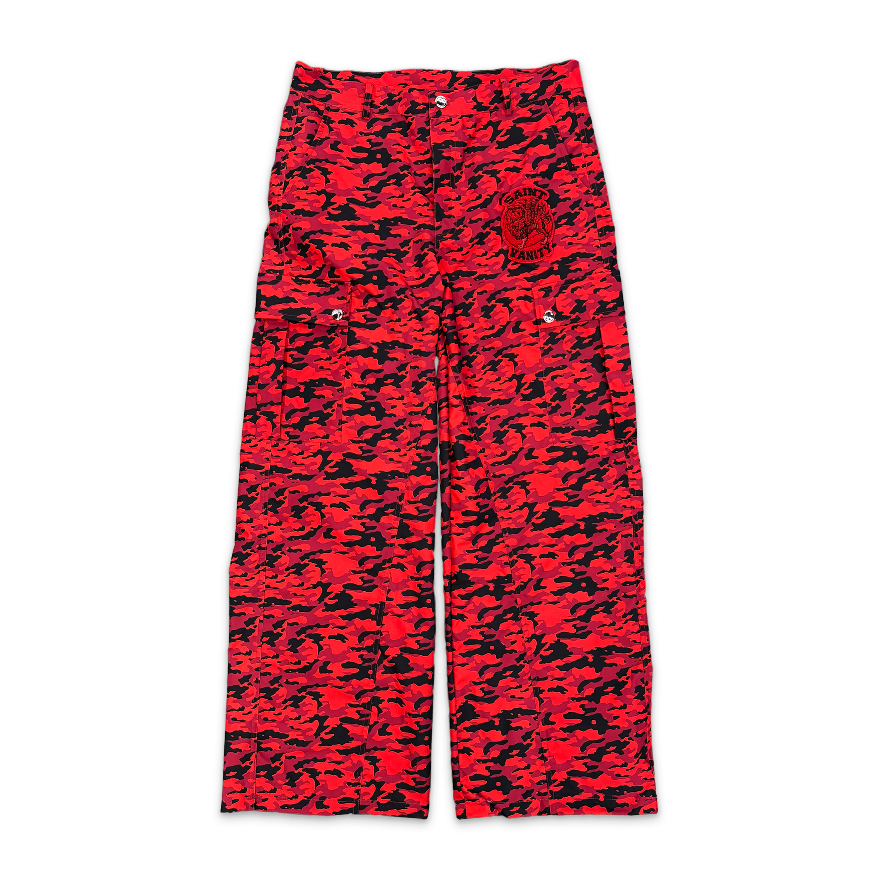 Nylon Cargo Pants "Red Tiger Camo"