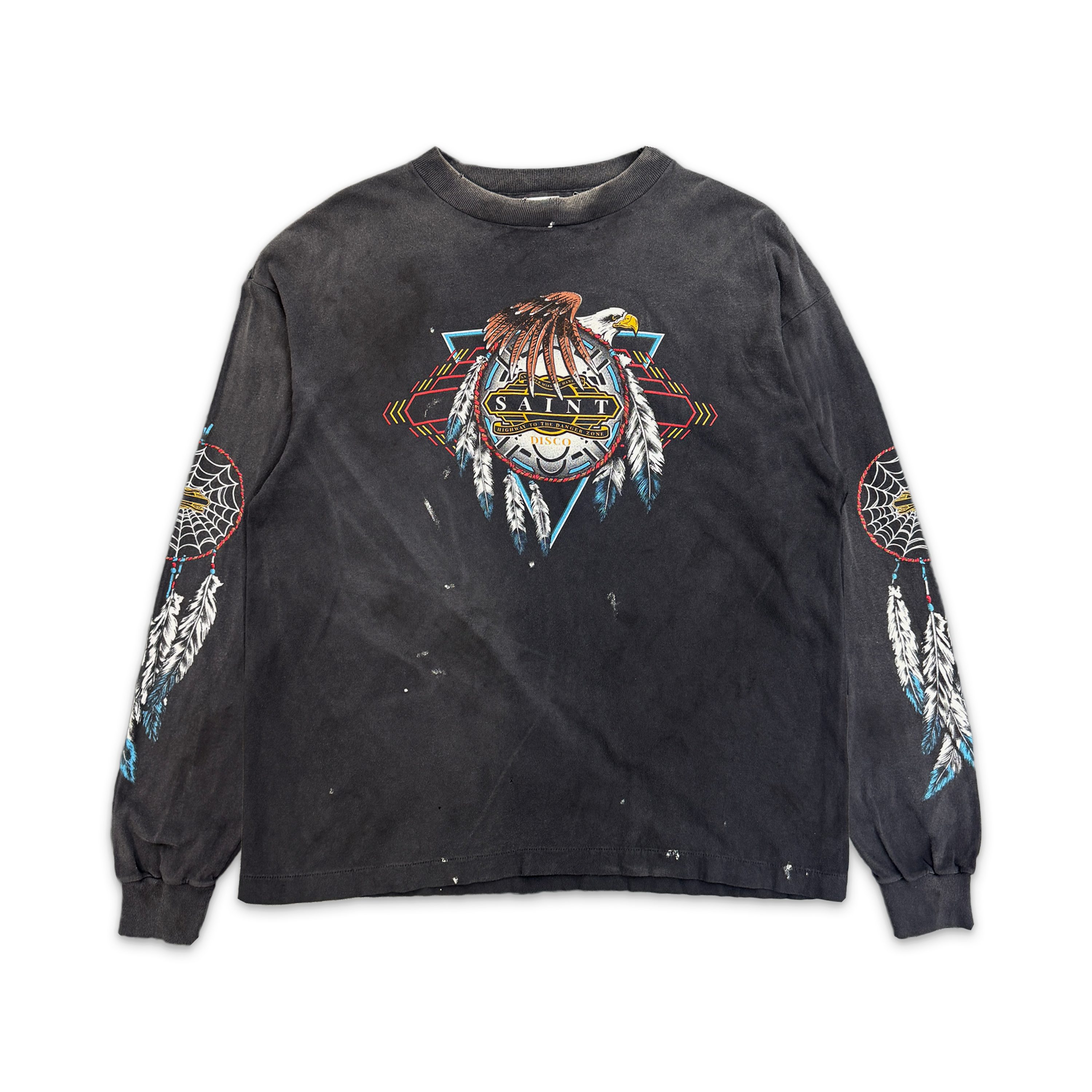 Saint Disco L/S Tee "Distressed Black"