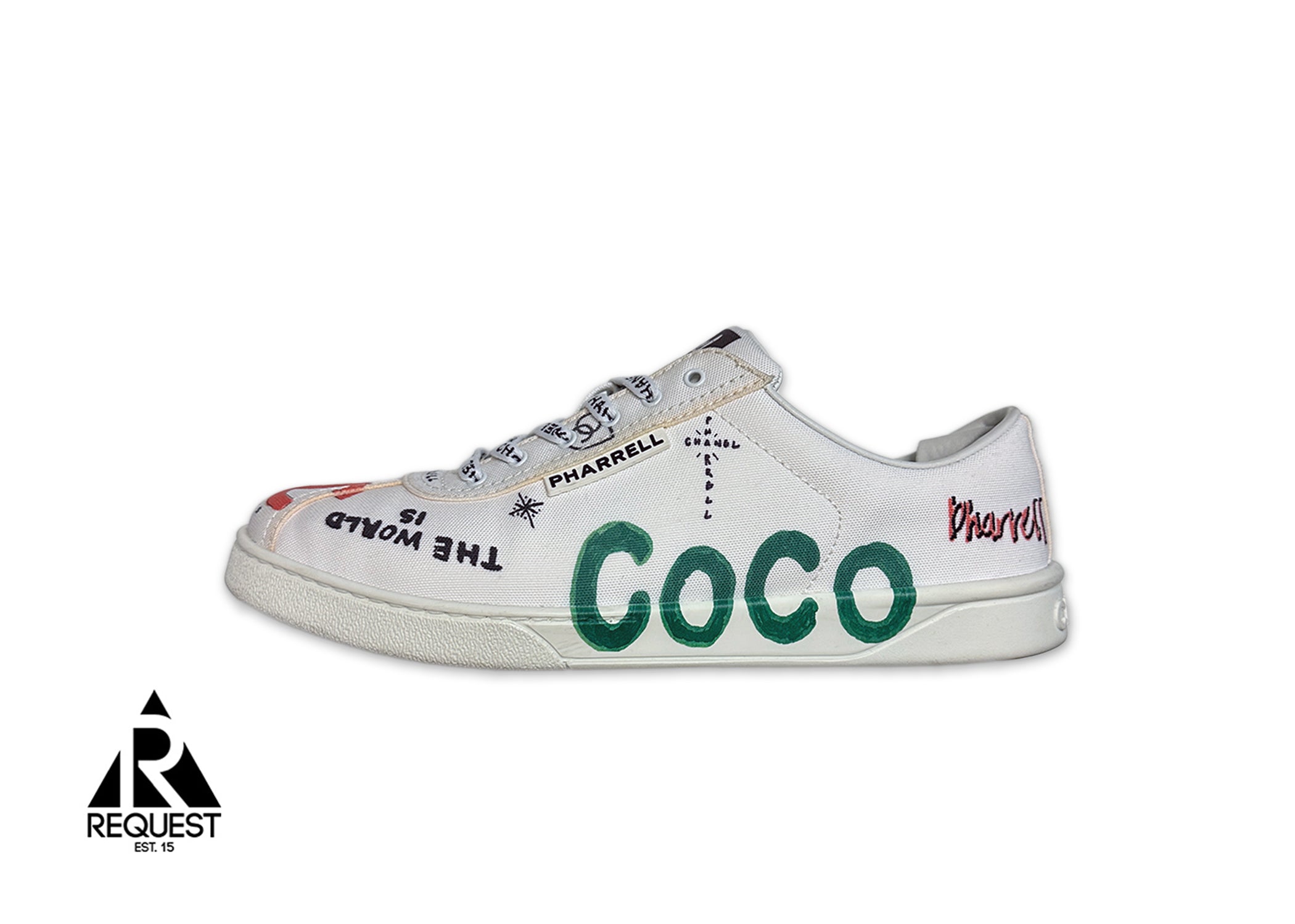 Chanel Pharrell Multi Logo Canvas Sneaker