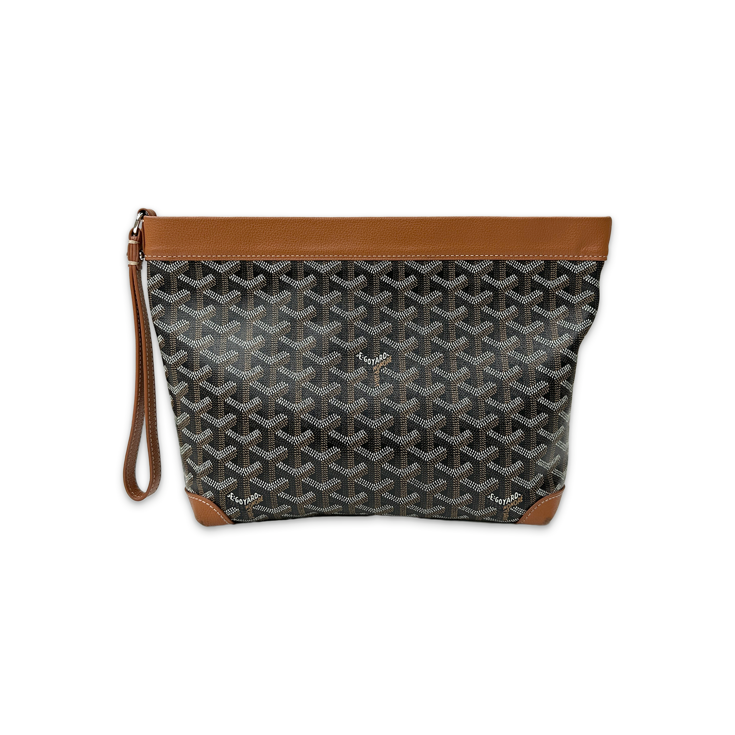 Goyard, Conti Pouch Bag "Black/Brown"