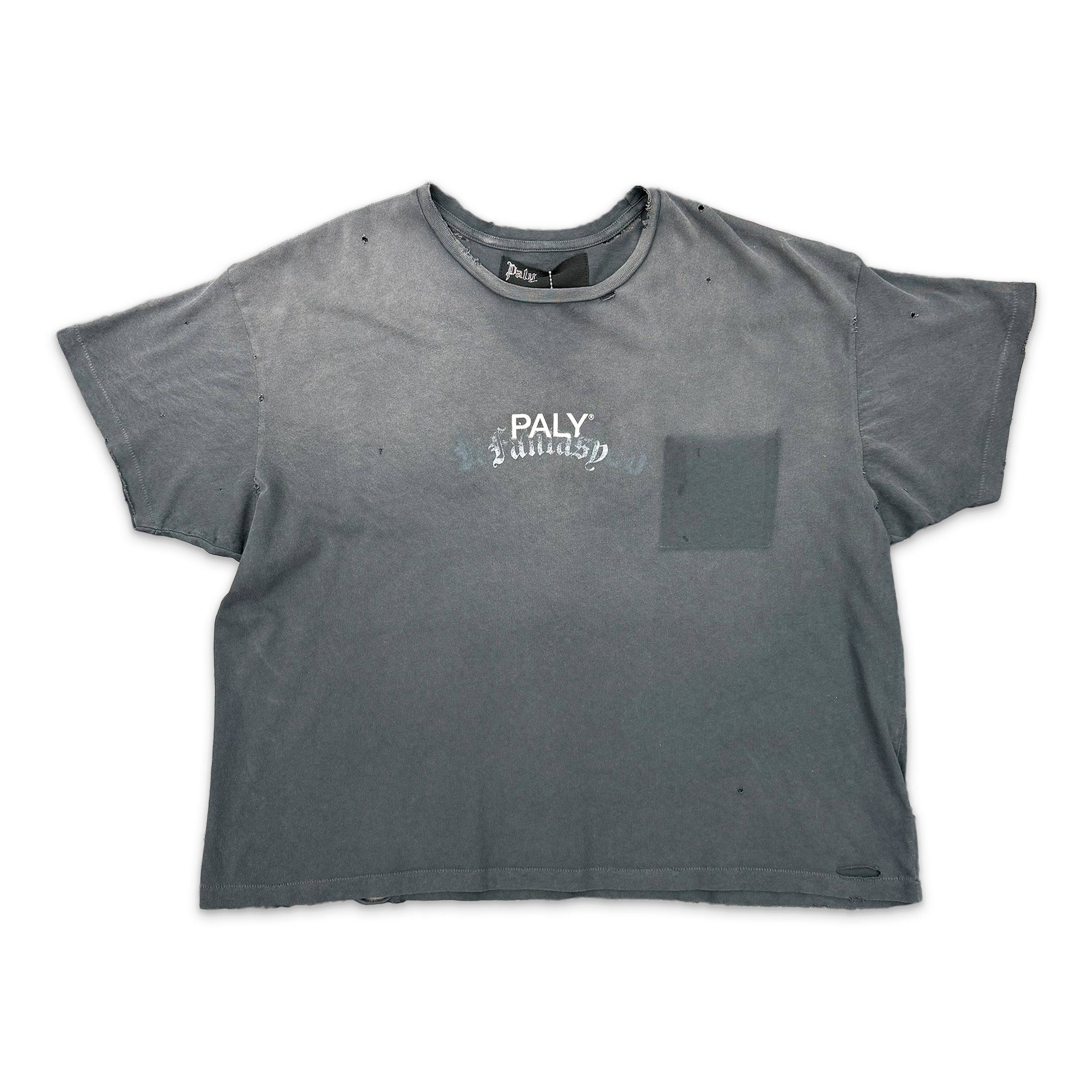Paly Hollywood, Core Logo Tee "Faded Black"