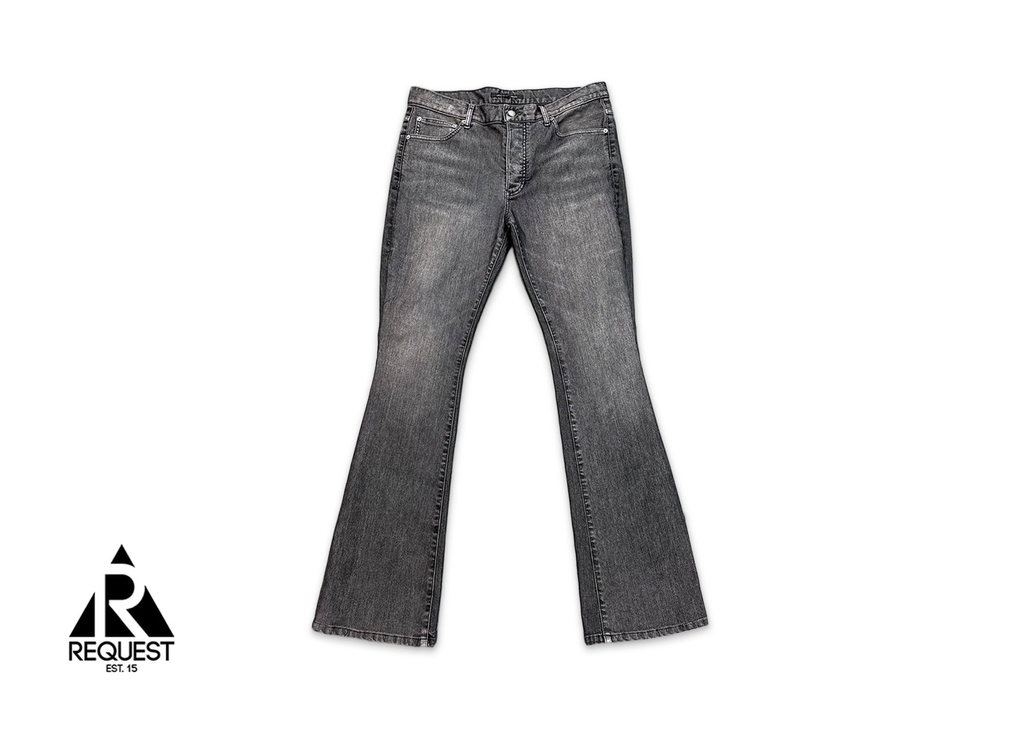 Cout De La Liberte Jimmy Rigid Flare Jeans "Washed Black"