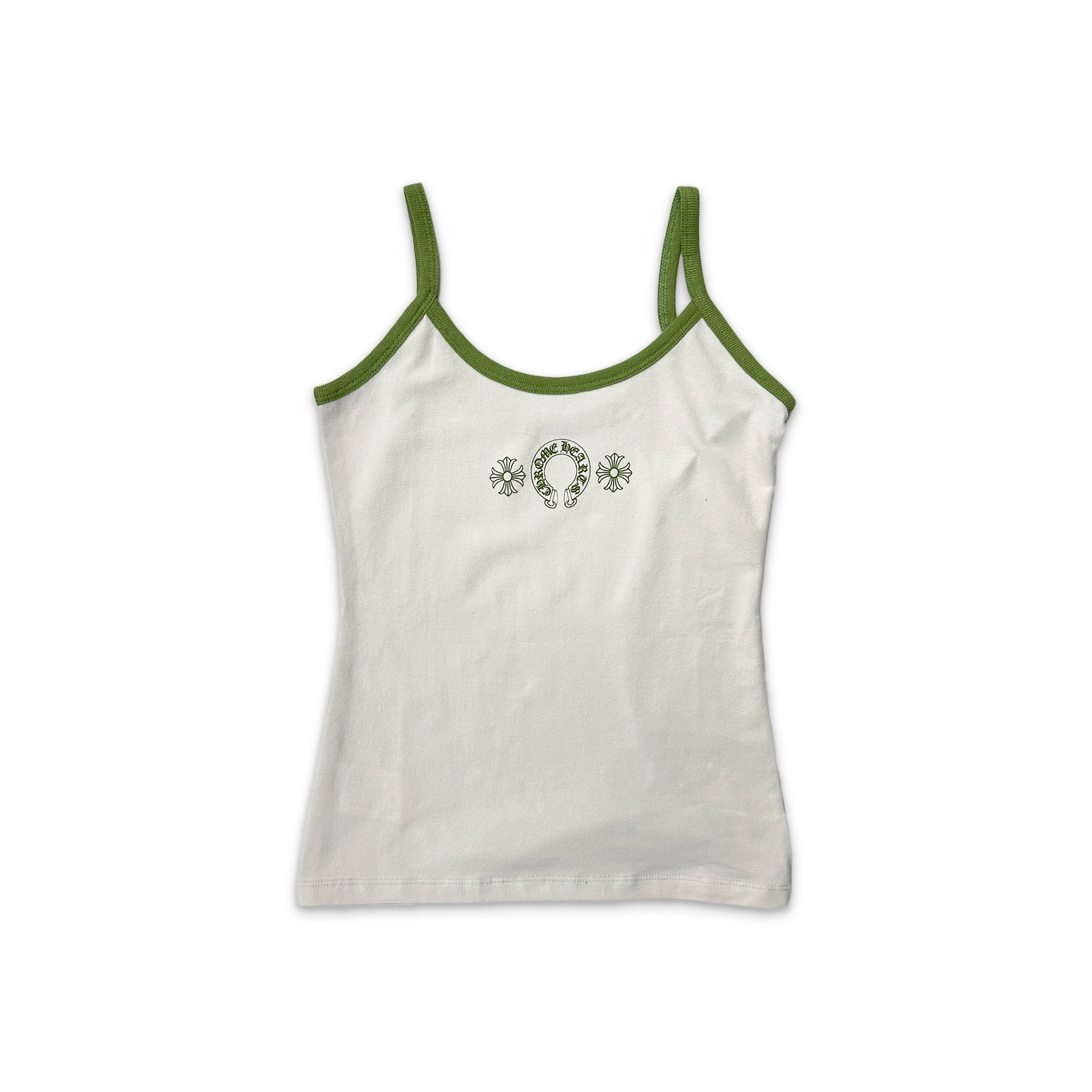 Horseshoe Logo Camisole Tank Top "Cream/Green"