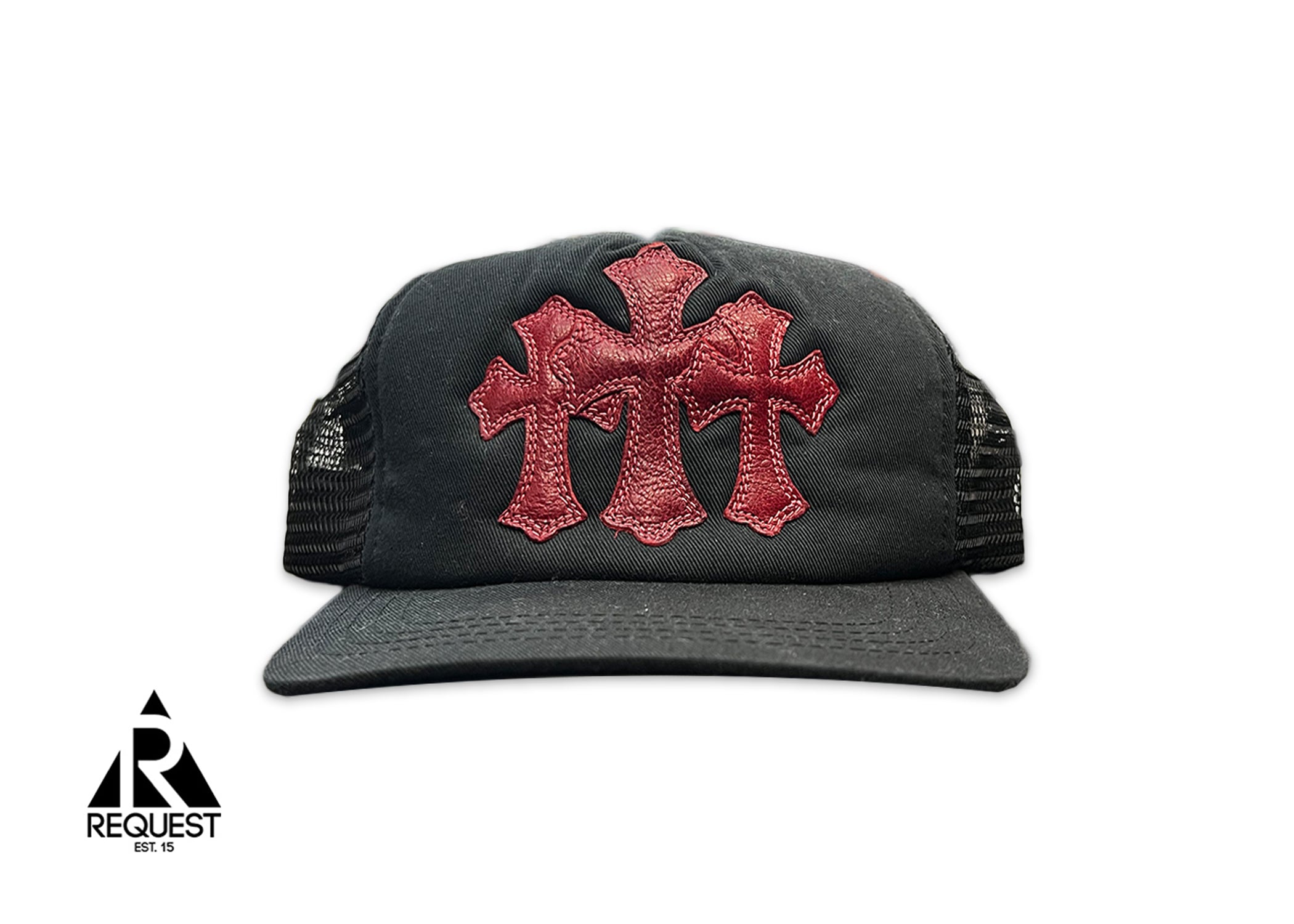 Triple Cross Trucker "Black Red"