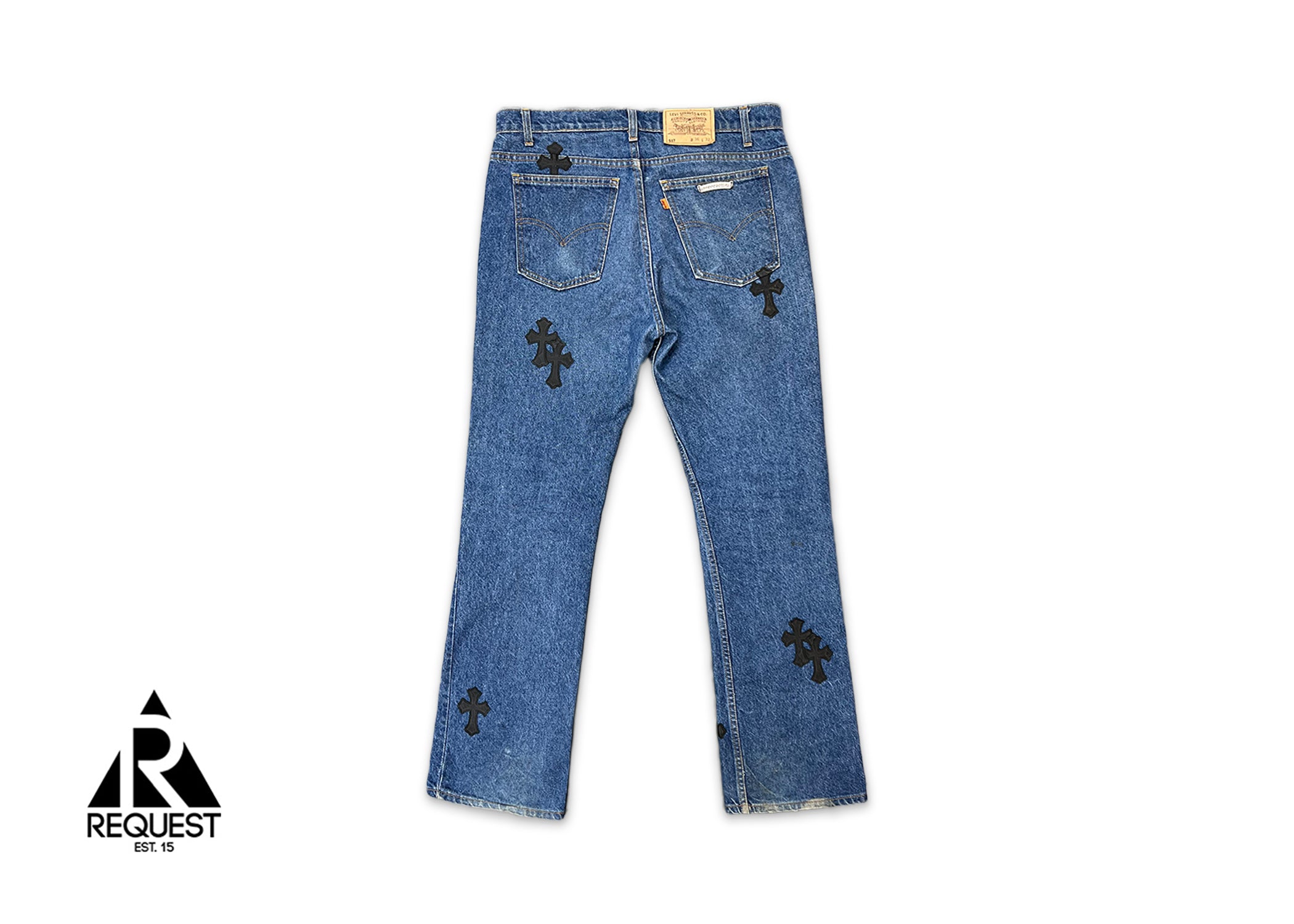 Chrome Hearts Levi’s Blue Denim "Black Crosses"