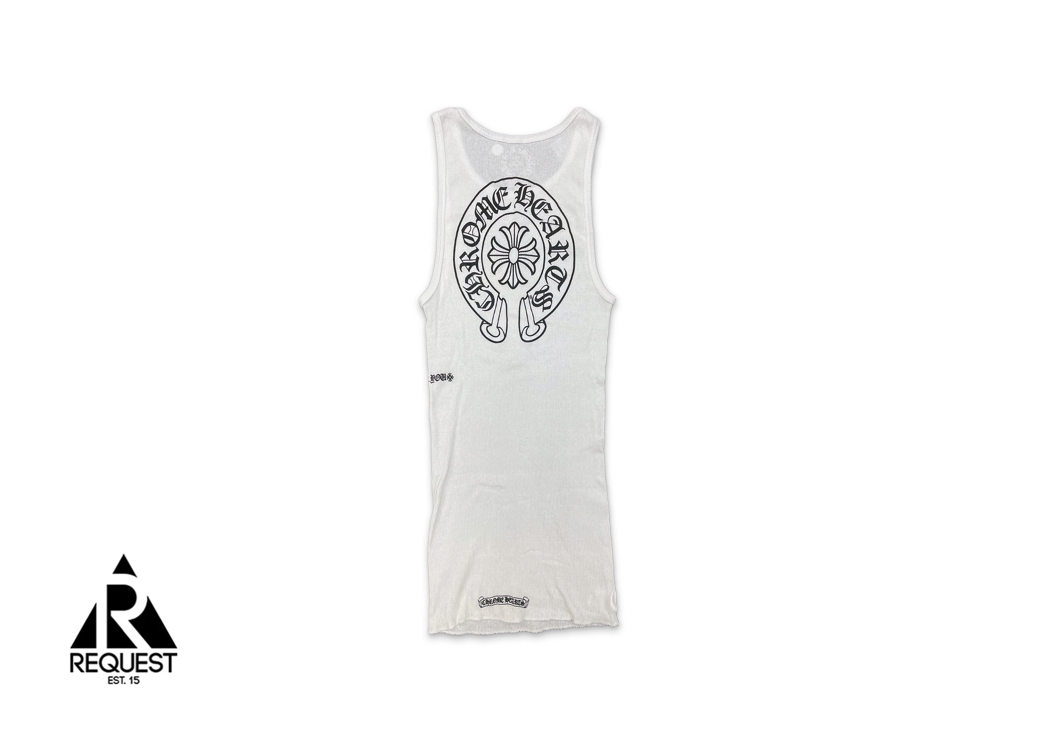 Chrome Hearts Rib Horseshoe Tank Top "White"