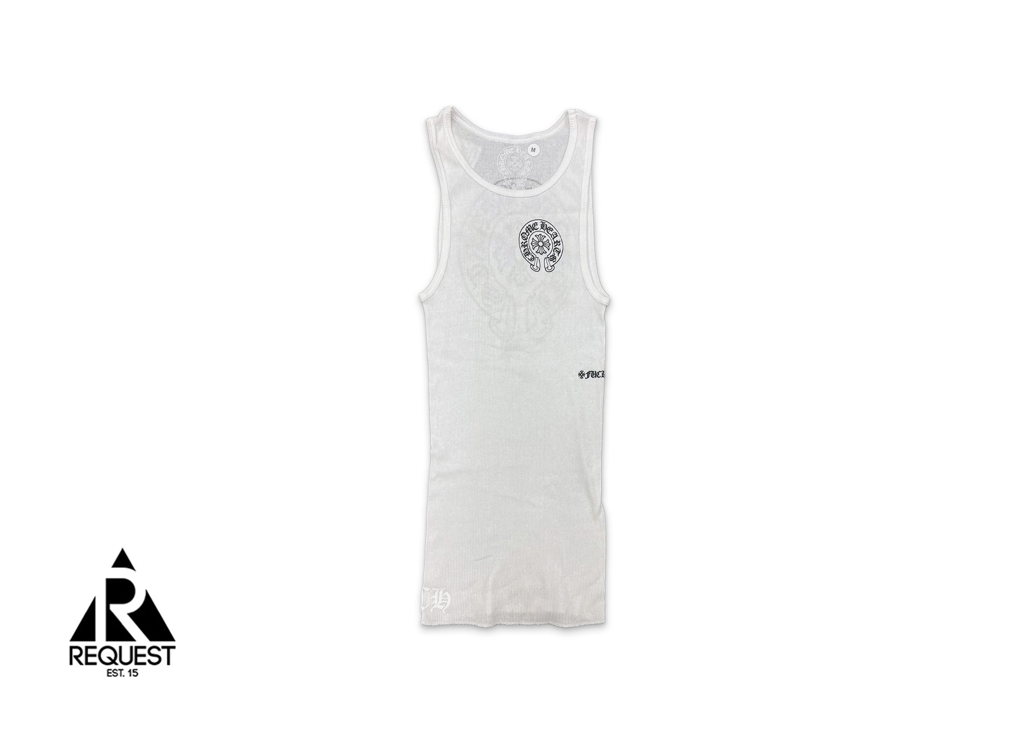 Chrome Hearts Rib Horseshoe Tank Top "White"