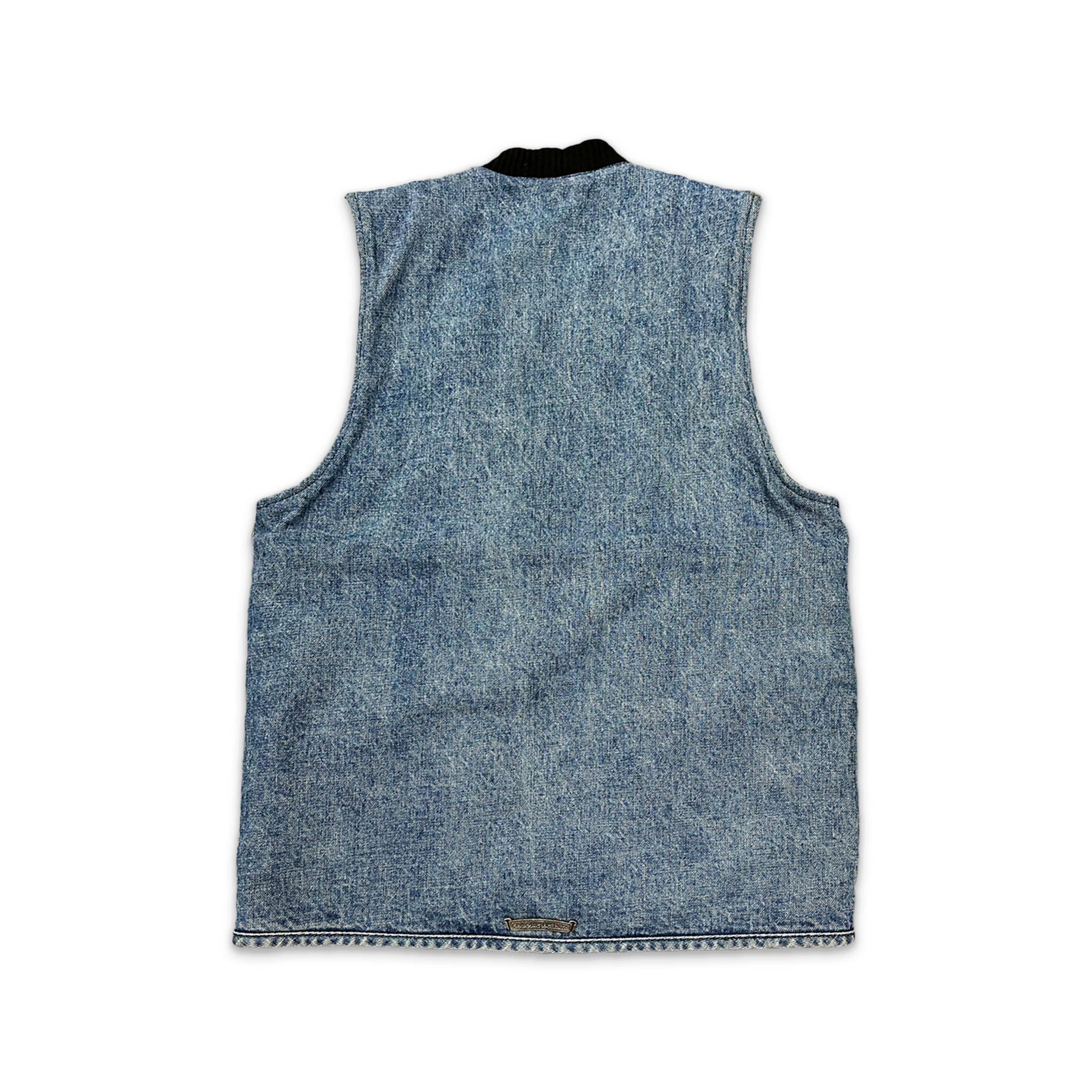Denim Shearling Vest "Blue"