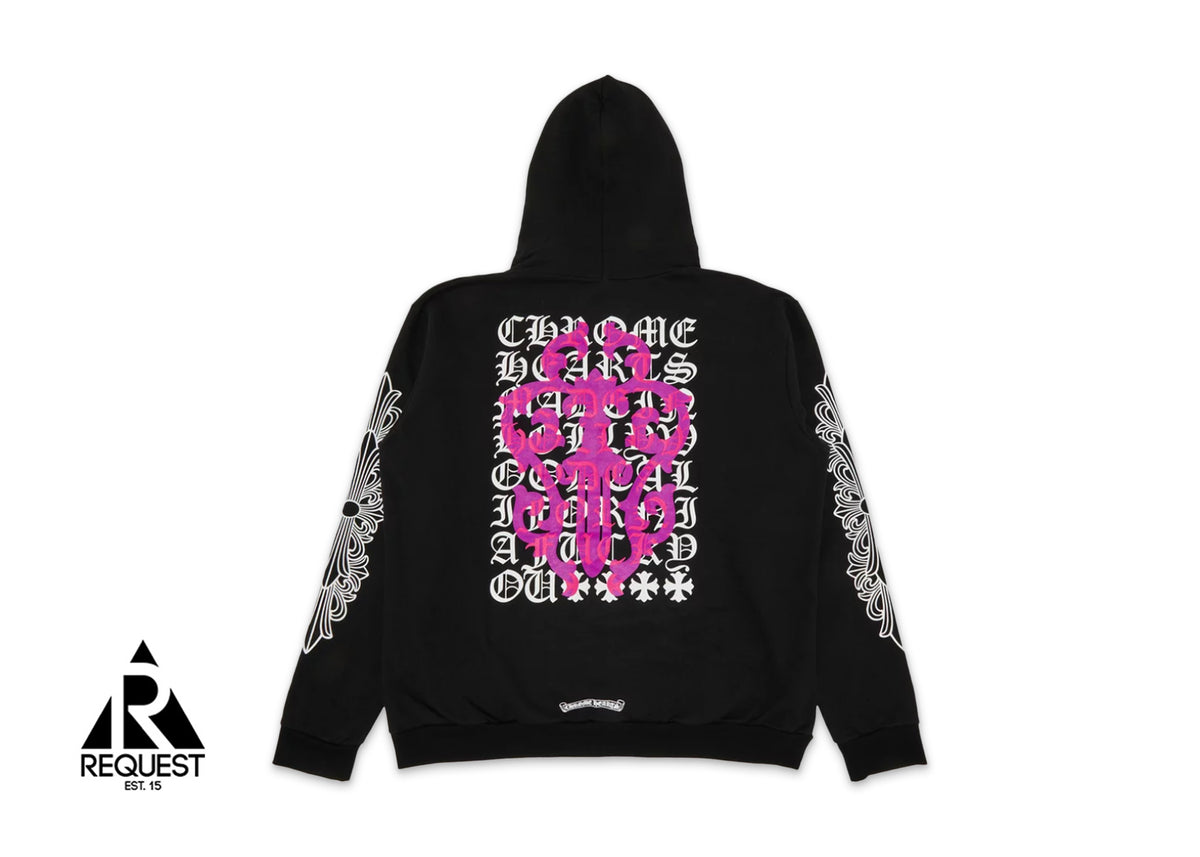 Eye Chart Dagger Zip-Up Hoodie 