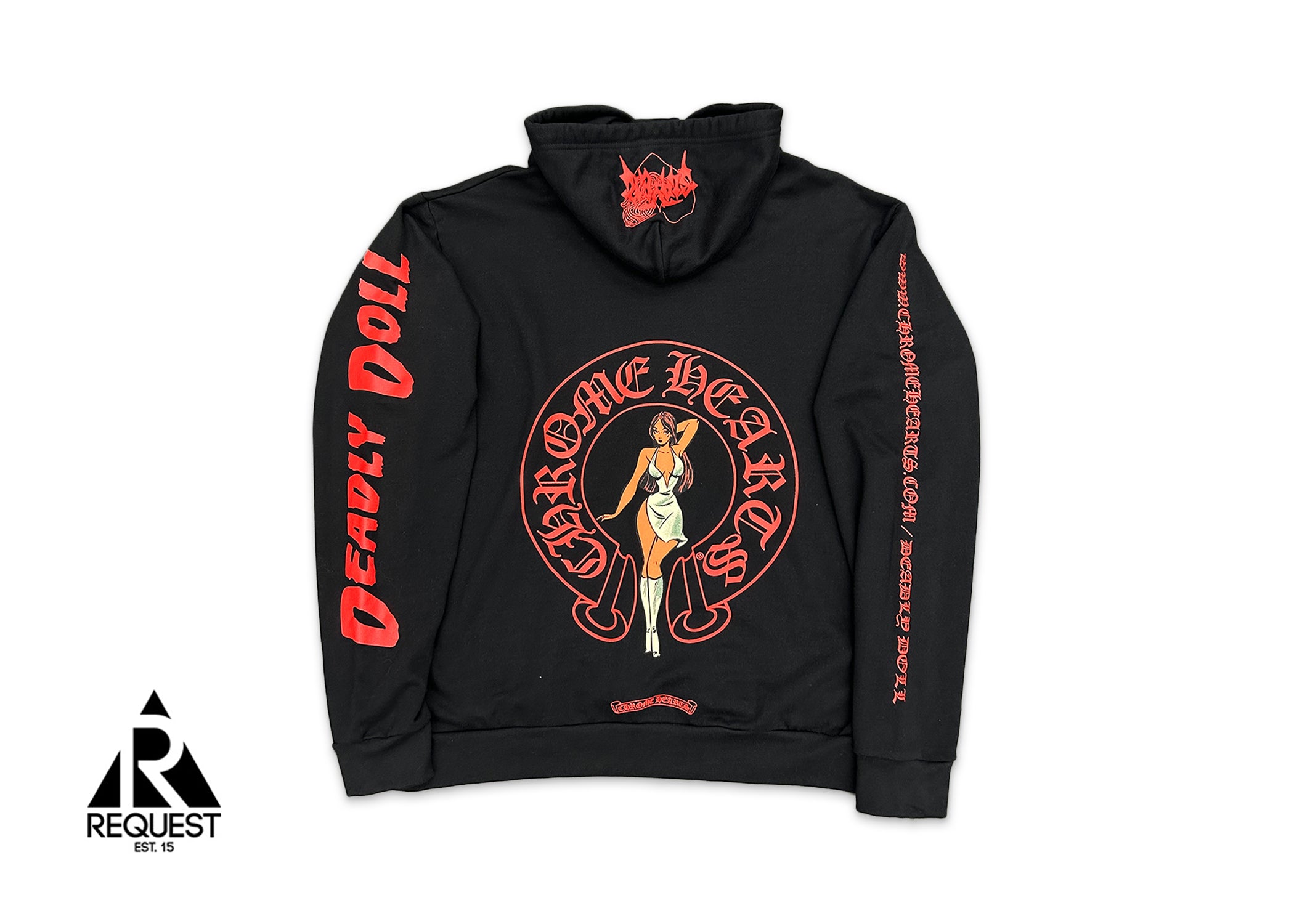 Chrome Hearts Deadly Doll Hoodie "Black"