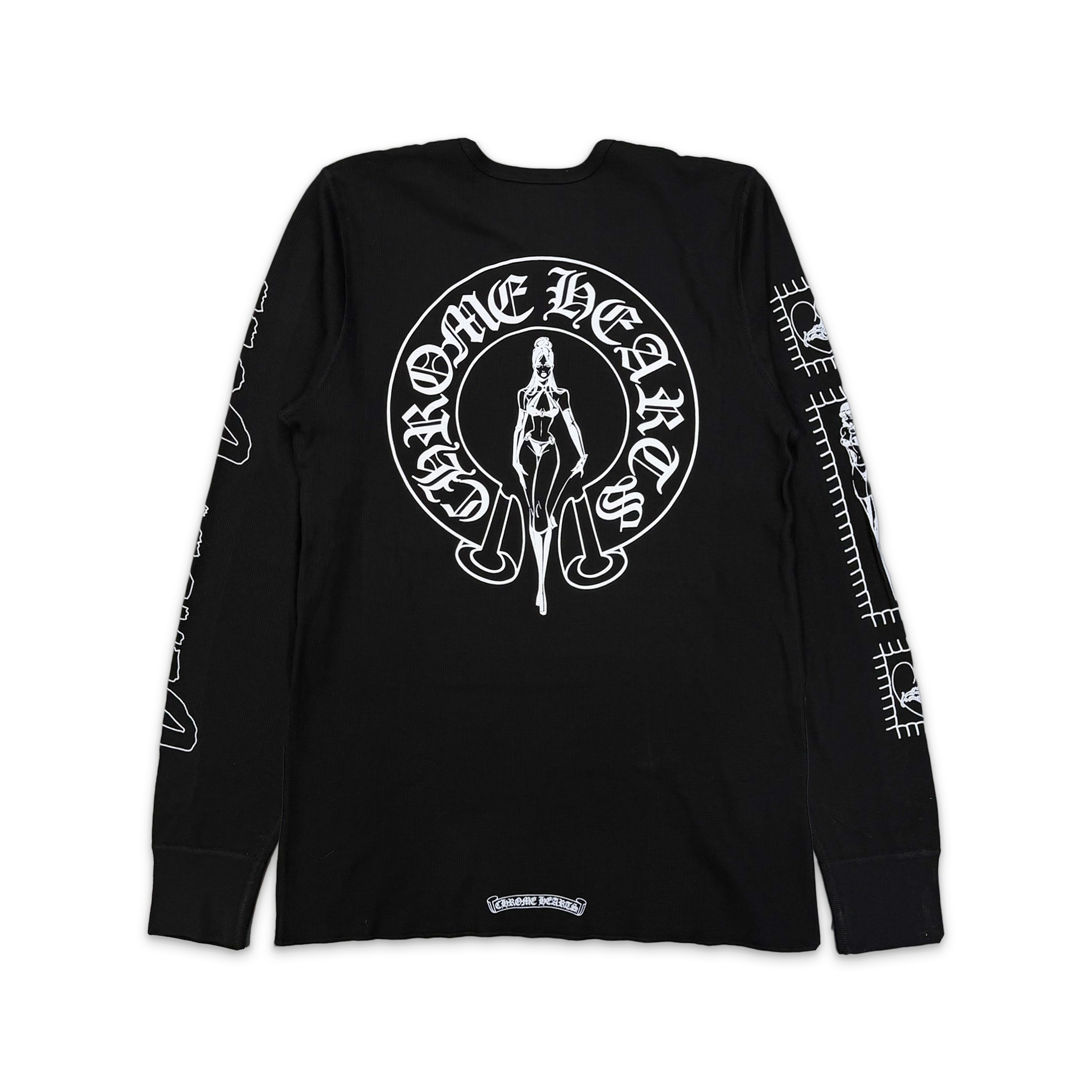 Deadly Doll Vine Dagger Thermal L/S Tee "Black"