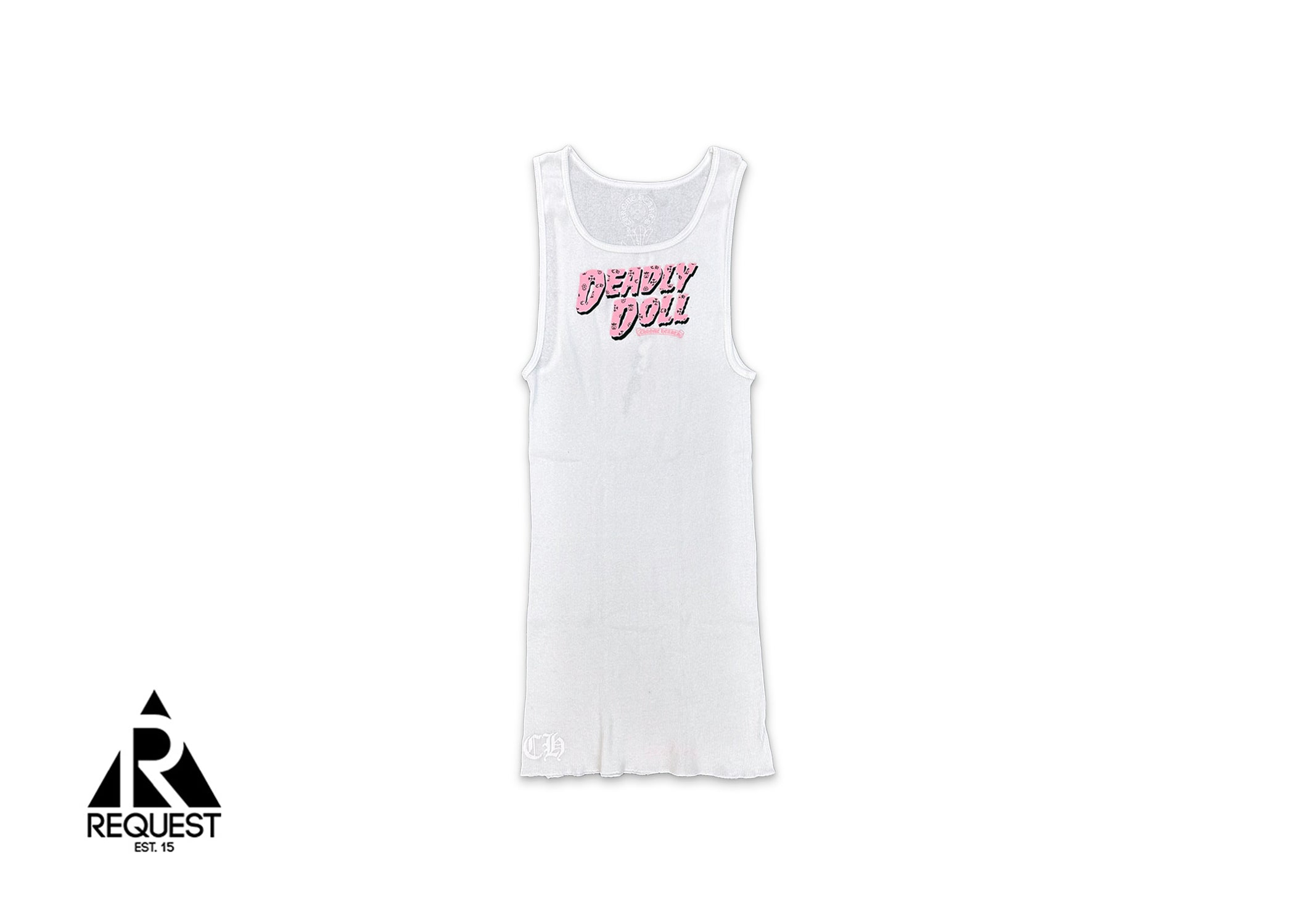 Deadly Doll Rib Tank Top "White"