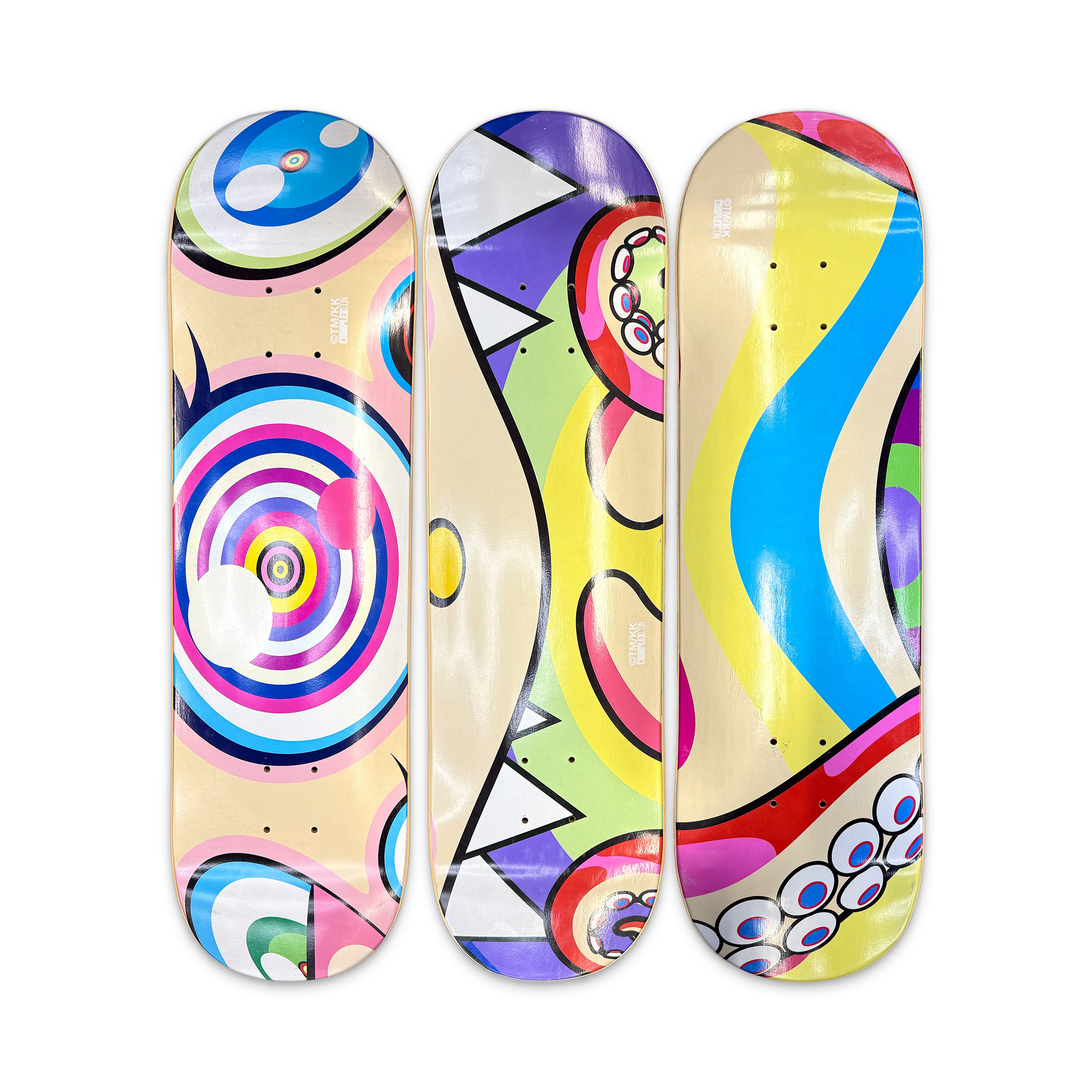 Takashi Murakami Octopus Skateboard Deck Set "Multi"