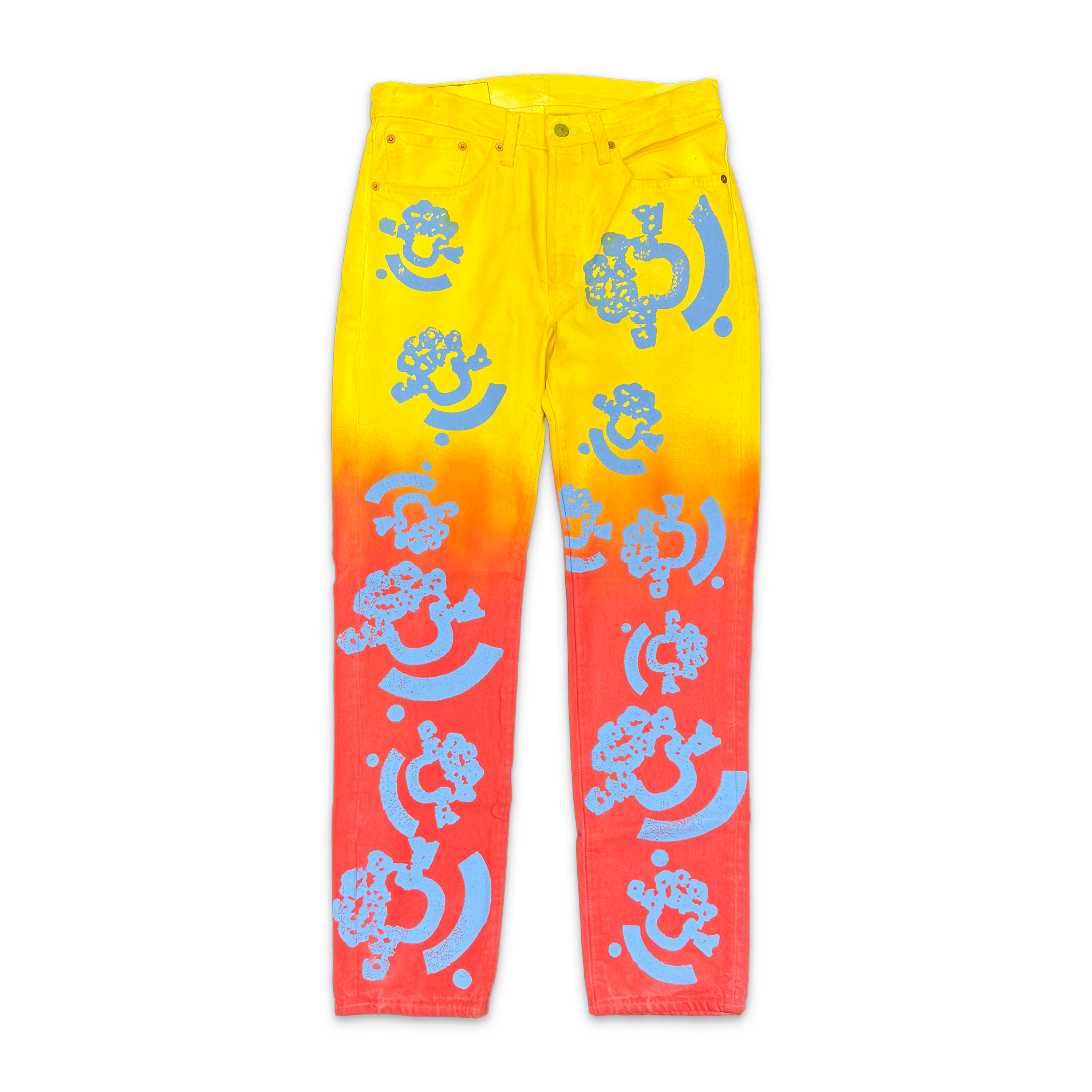 x BSTROY Gradient Denim "Yellow Red & Blue"