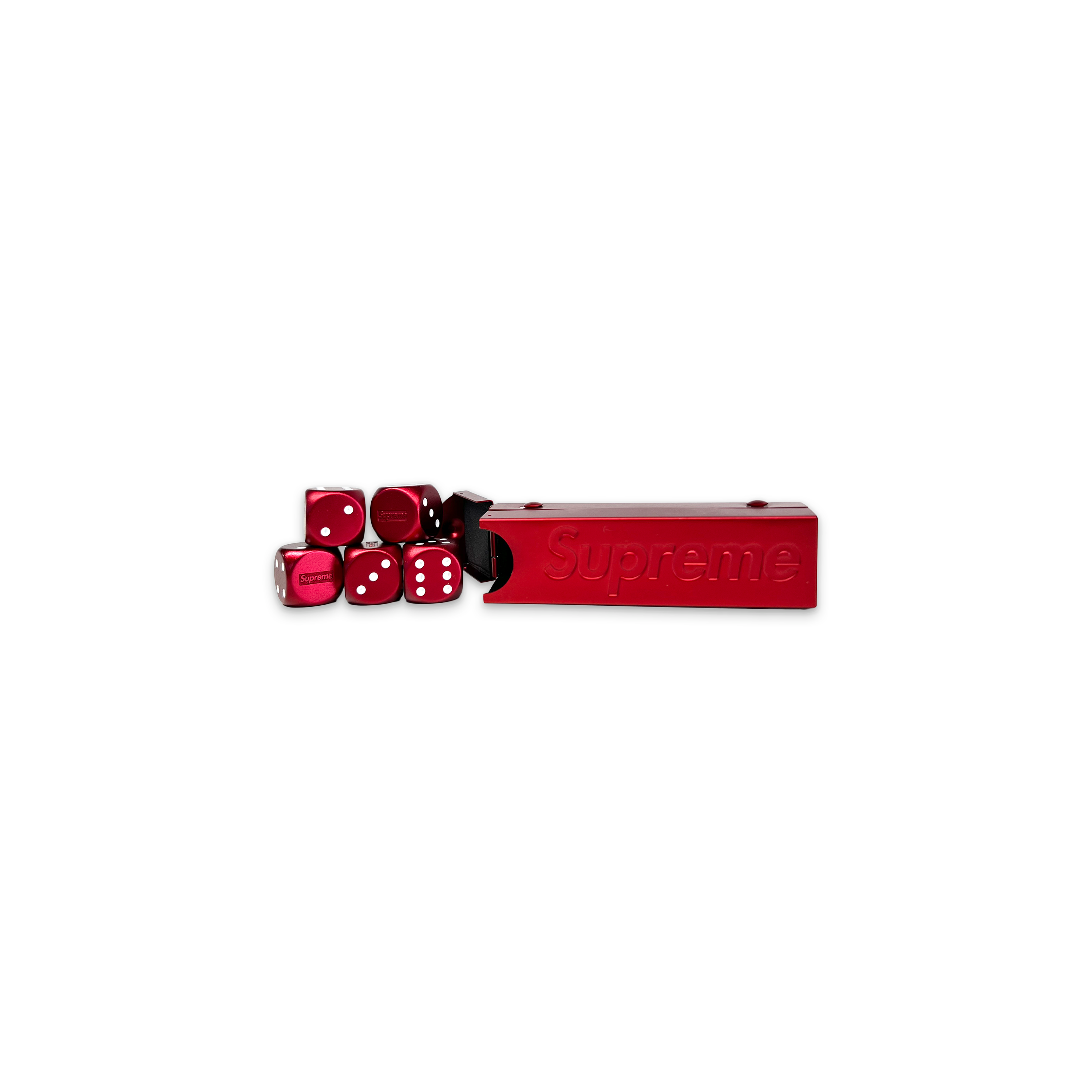 Aluminum Dice Set "Red"