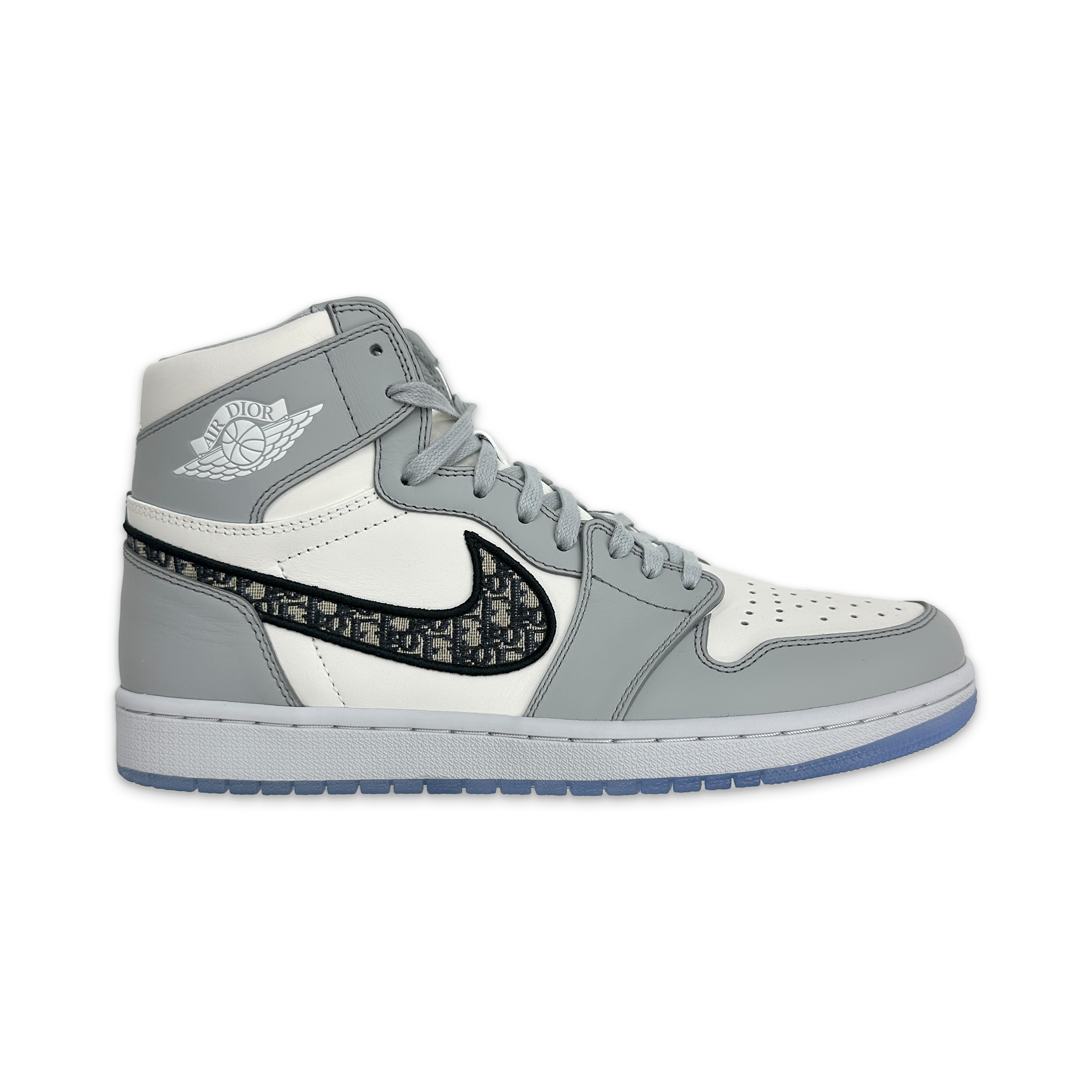 Dior Air Jordan 1 グレー/ホワイト Dior Air Jordan1 AJ1 High OG Grey Sneakers Shoes -UK9 / US10