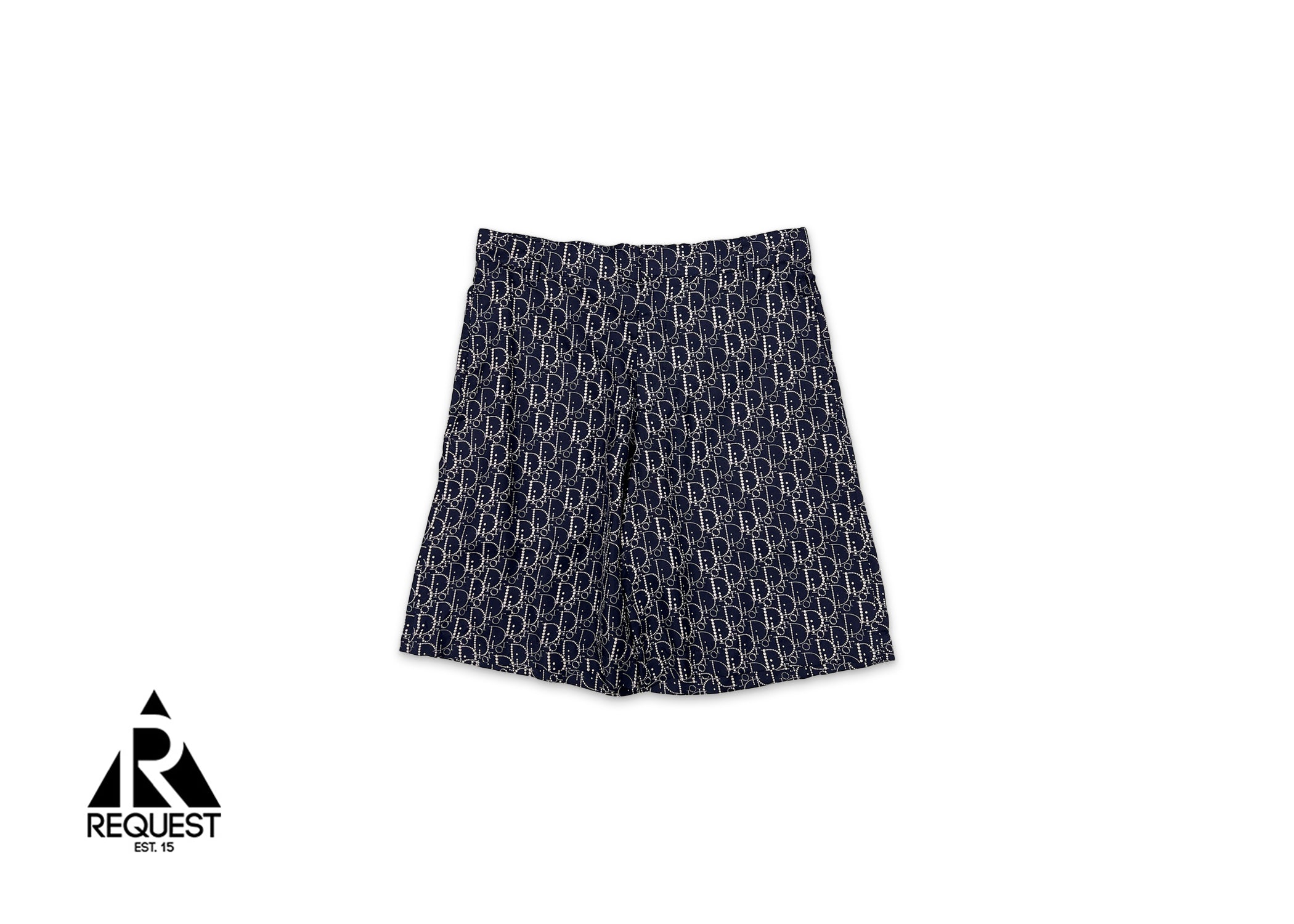 Dior Pearl Logo Monogram Shorts “Navy”