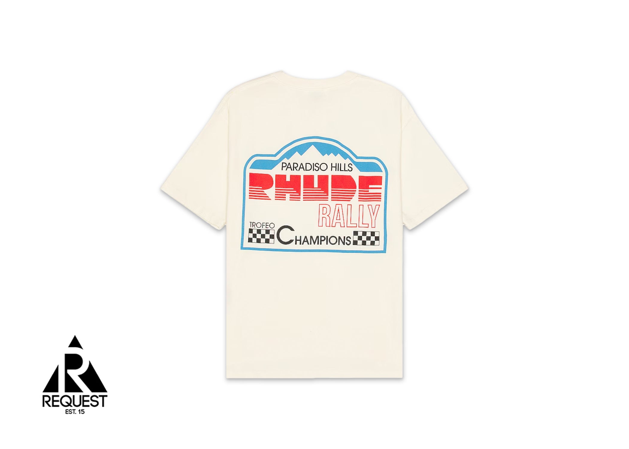 Rhude Paradiso Rally Tee “Vintage White”