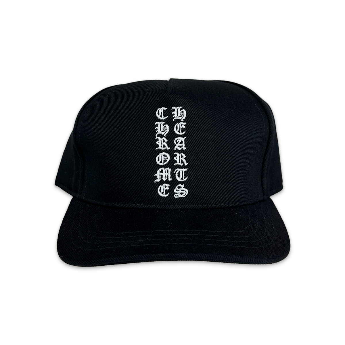 Vertical Logo Denim Baseball Hat 