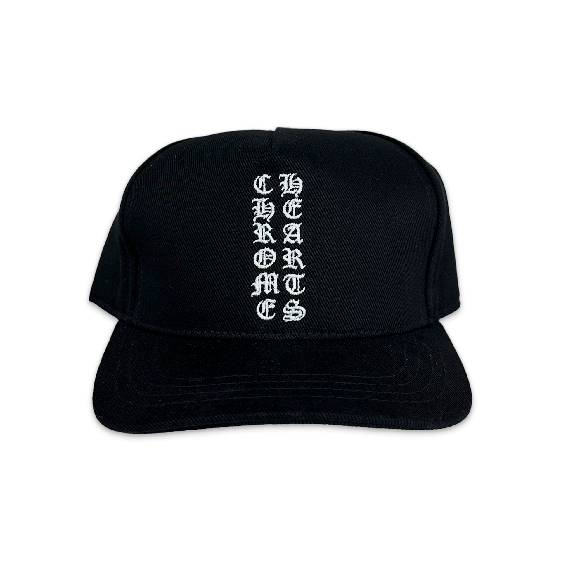 【極美品】クロムハーツ Baseball Hat Vertical Logo Vertical Logo Denim Baseball Hat 