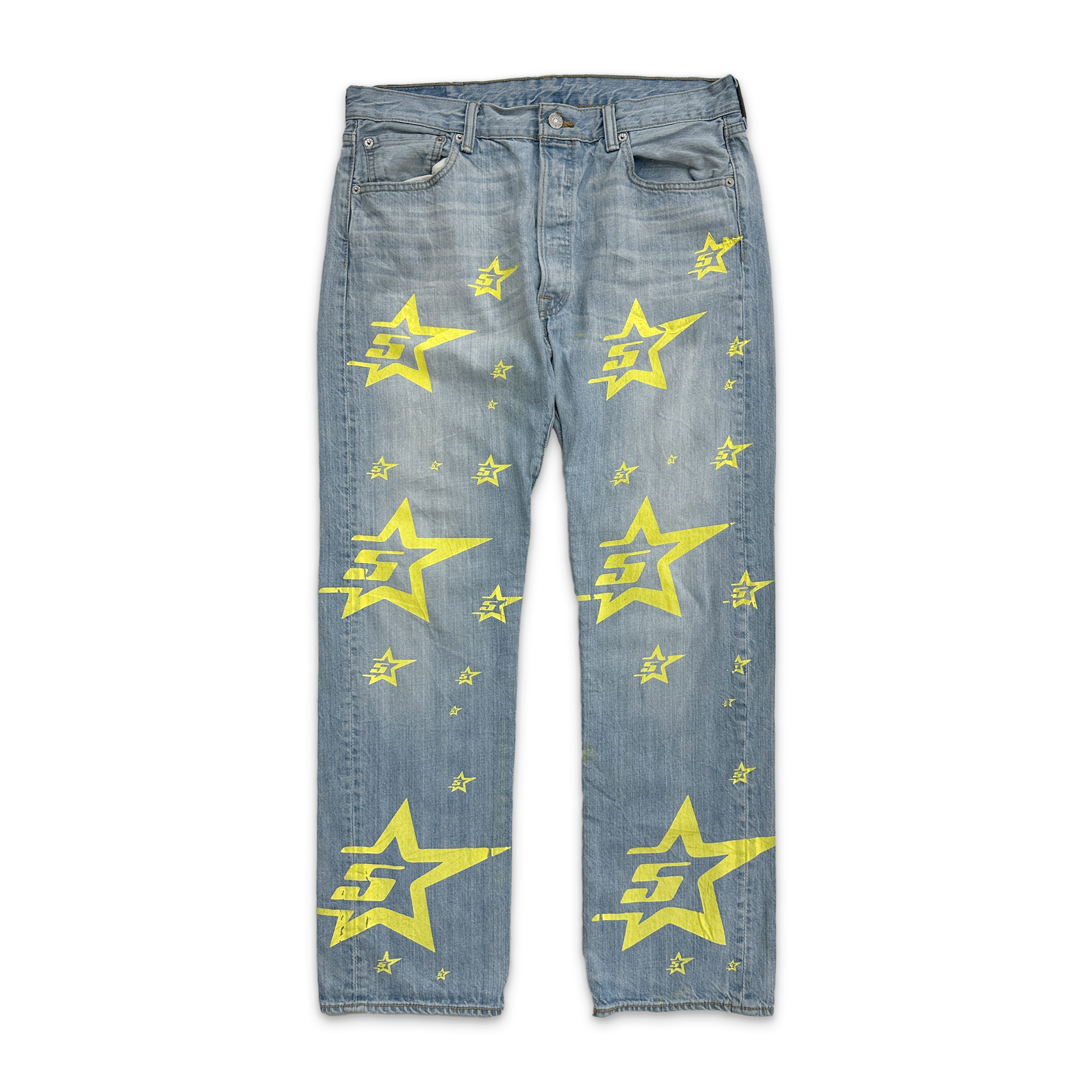 Cyber Yellow Stars Denim
