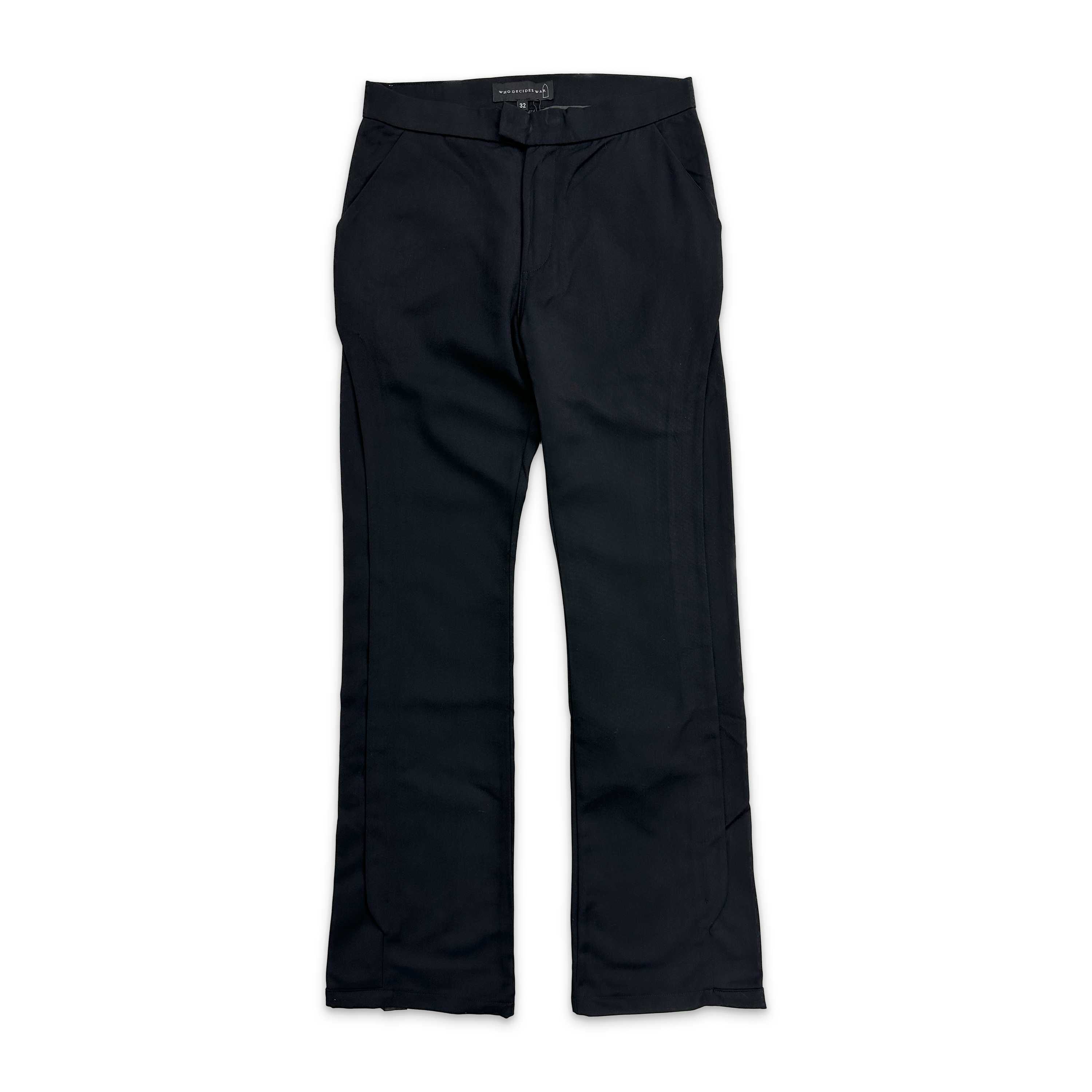Side Hollow Glass Dress Pant "Coal"