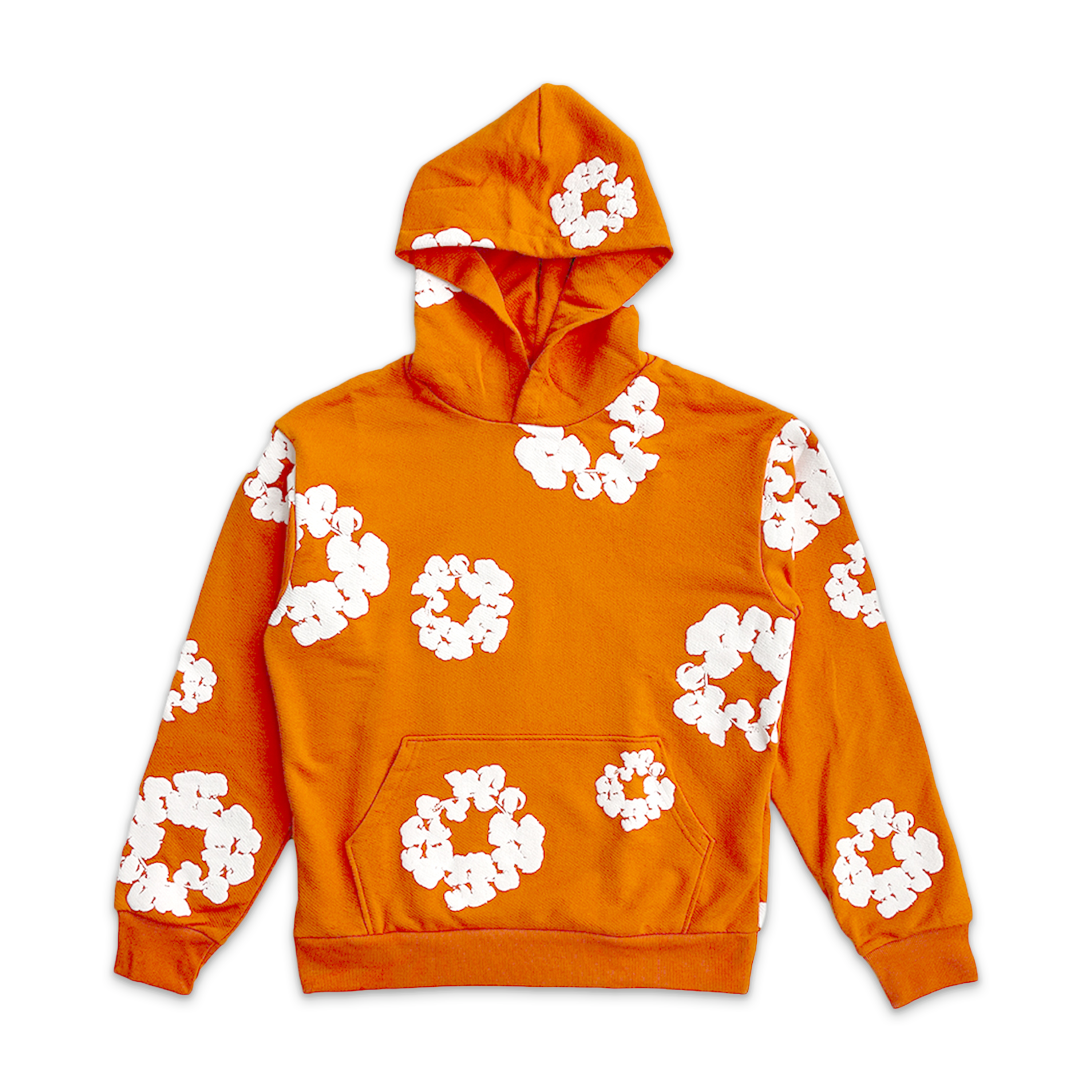 Cotton Wreath Hoodie "Orange"