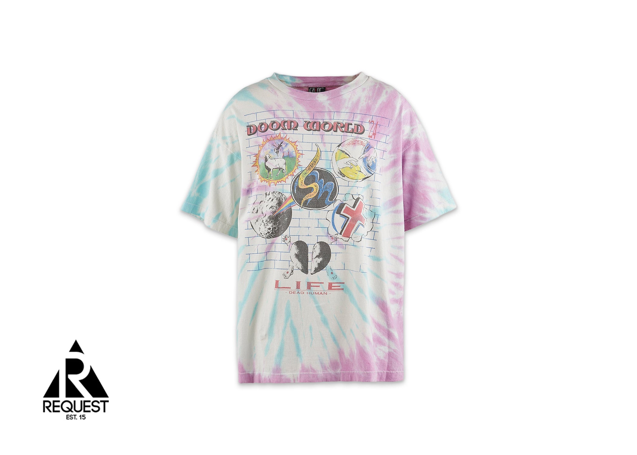 Saint Michael x LASTMAN Doom World Tee "Tie Dye"