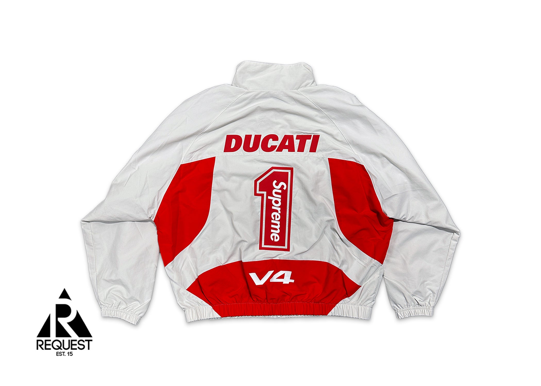 Supreme, Ducati Track Jacket "Light Grey"
