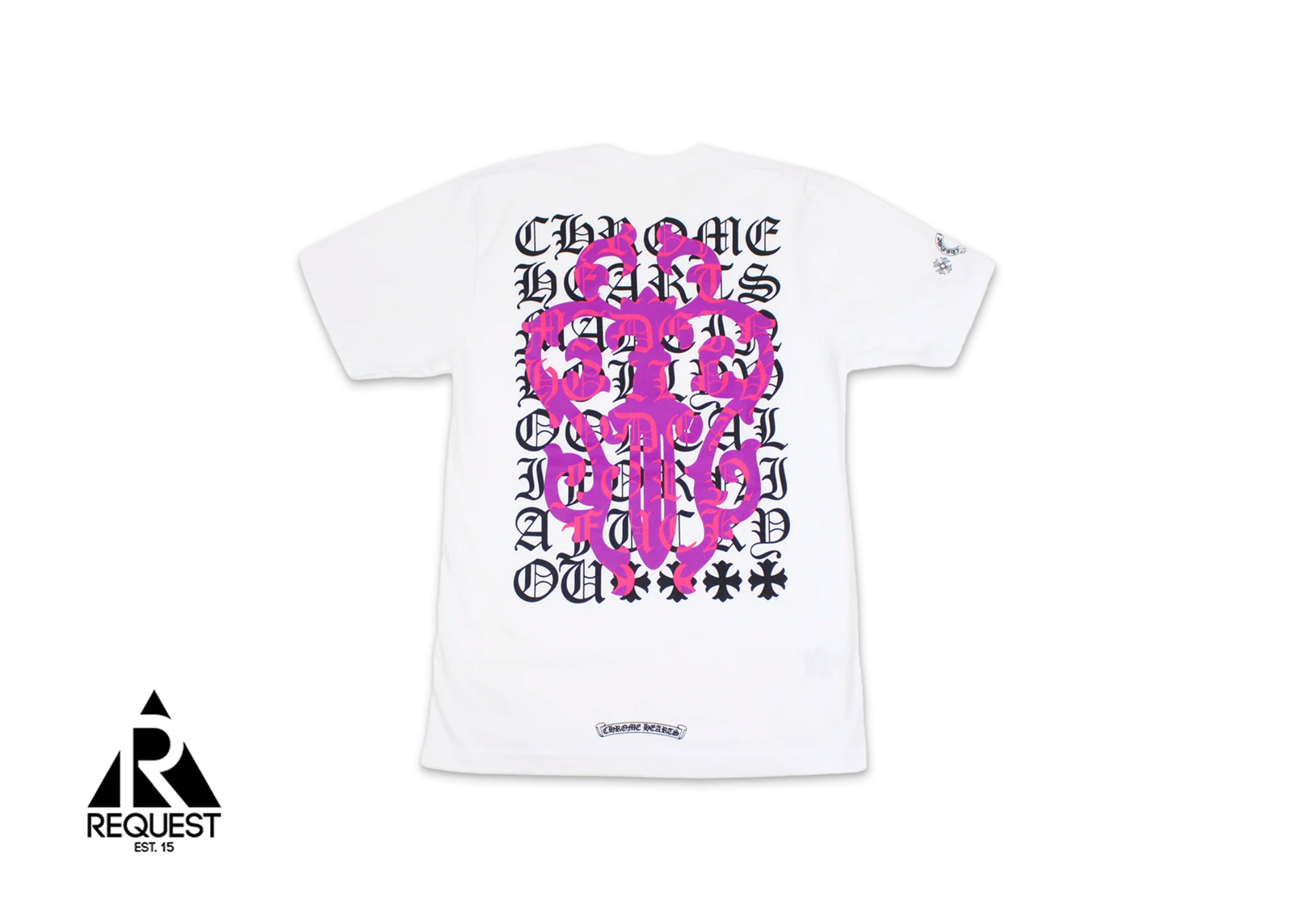 Chrome Hearts Eye Chart Dagger Tee "White"