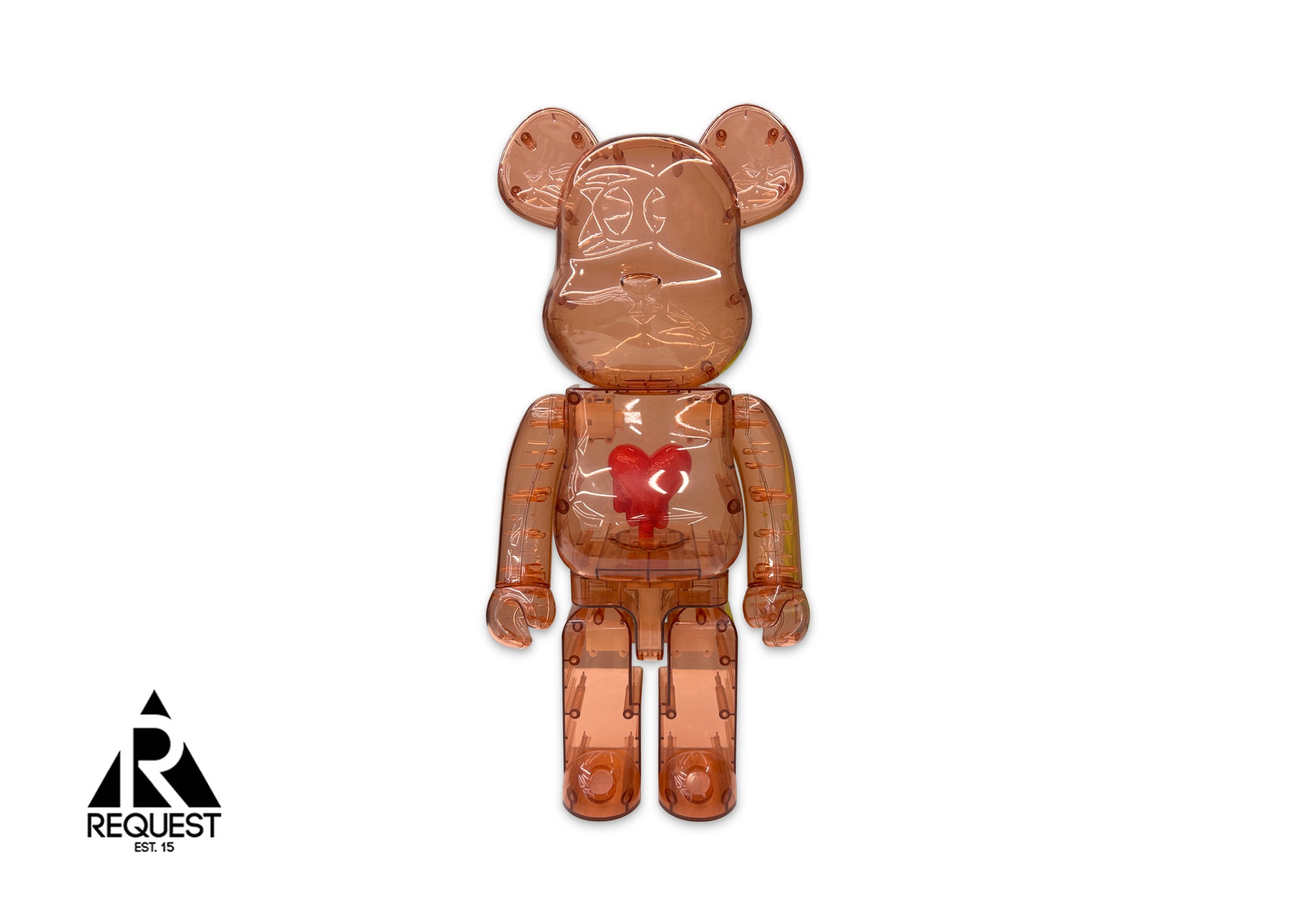 Medicom, Bearbrick 1000% "Emotionally Unavailable Clear Red Heart"
