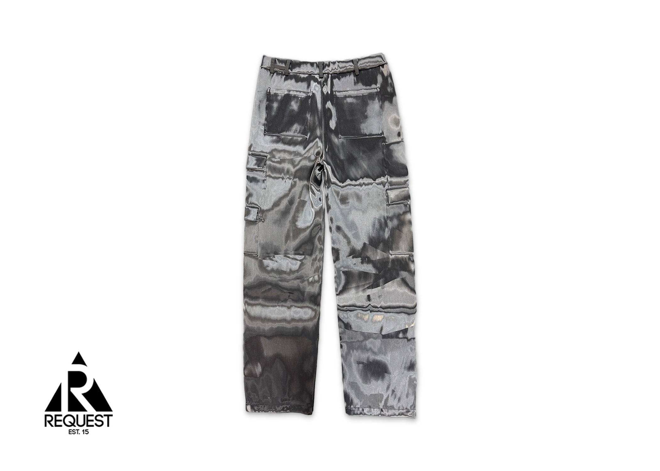 Heliot Emil Liquid Metal Cargo Pants "Gray"