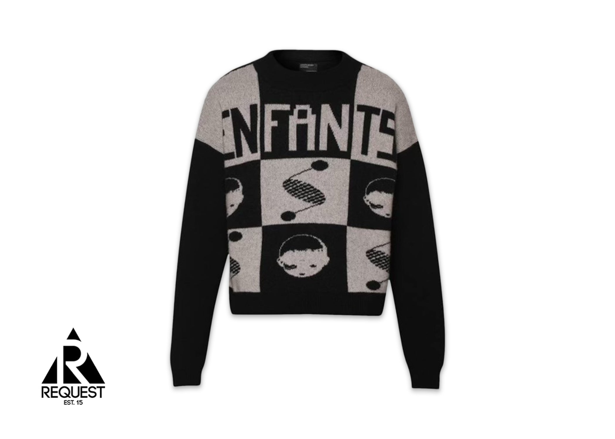 Enfants Riches Déprimes Enfants Logo Check Sweater "Black/White"