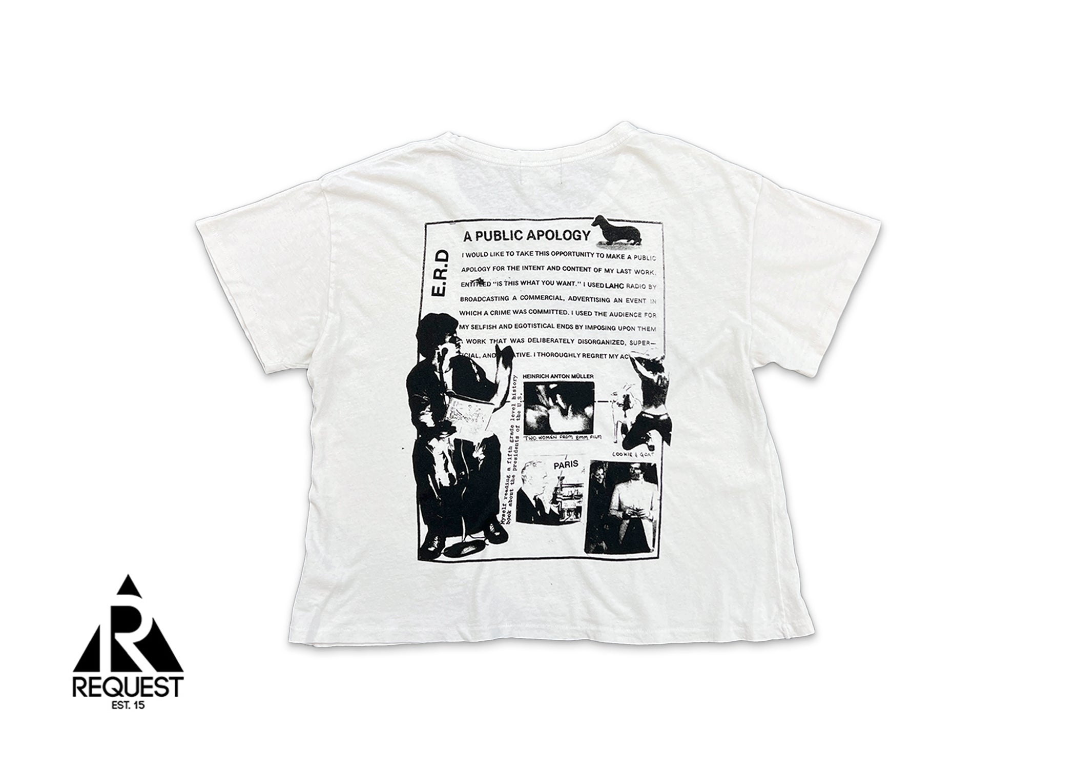 A Public Apology Tee "White"