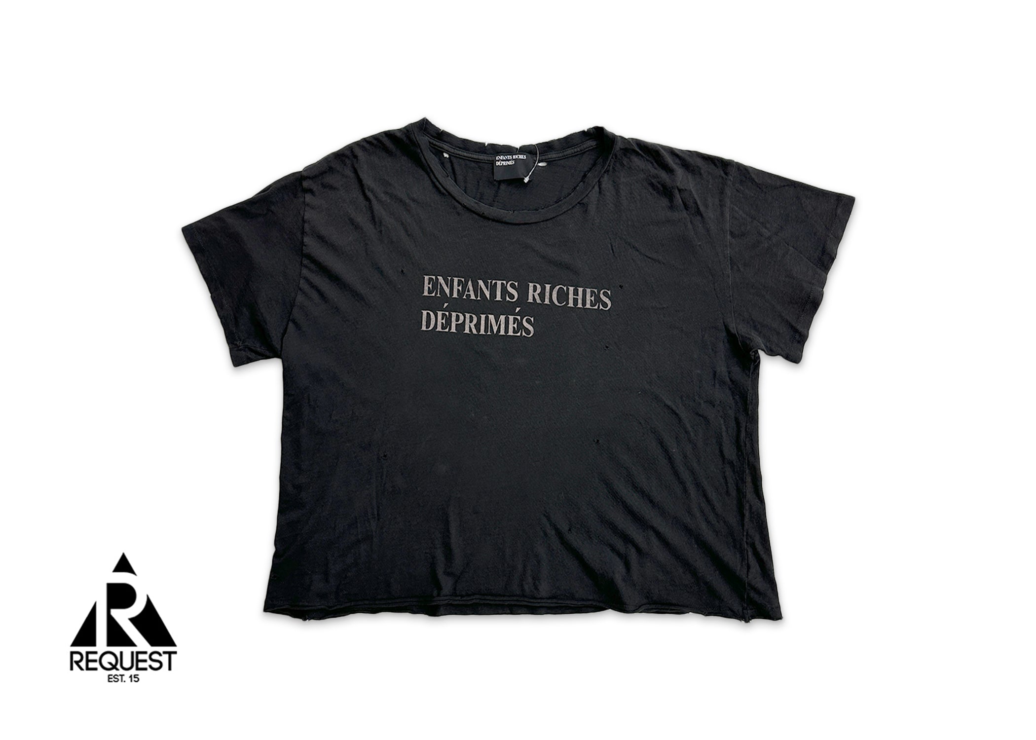 Enfants Riches Déprimes Logo Tee "Faded Black"