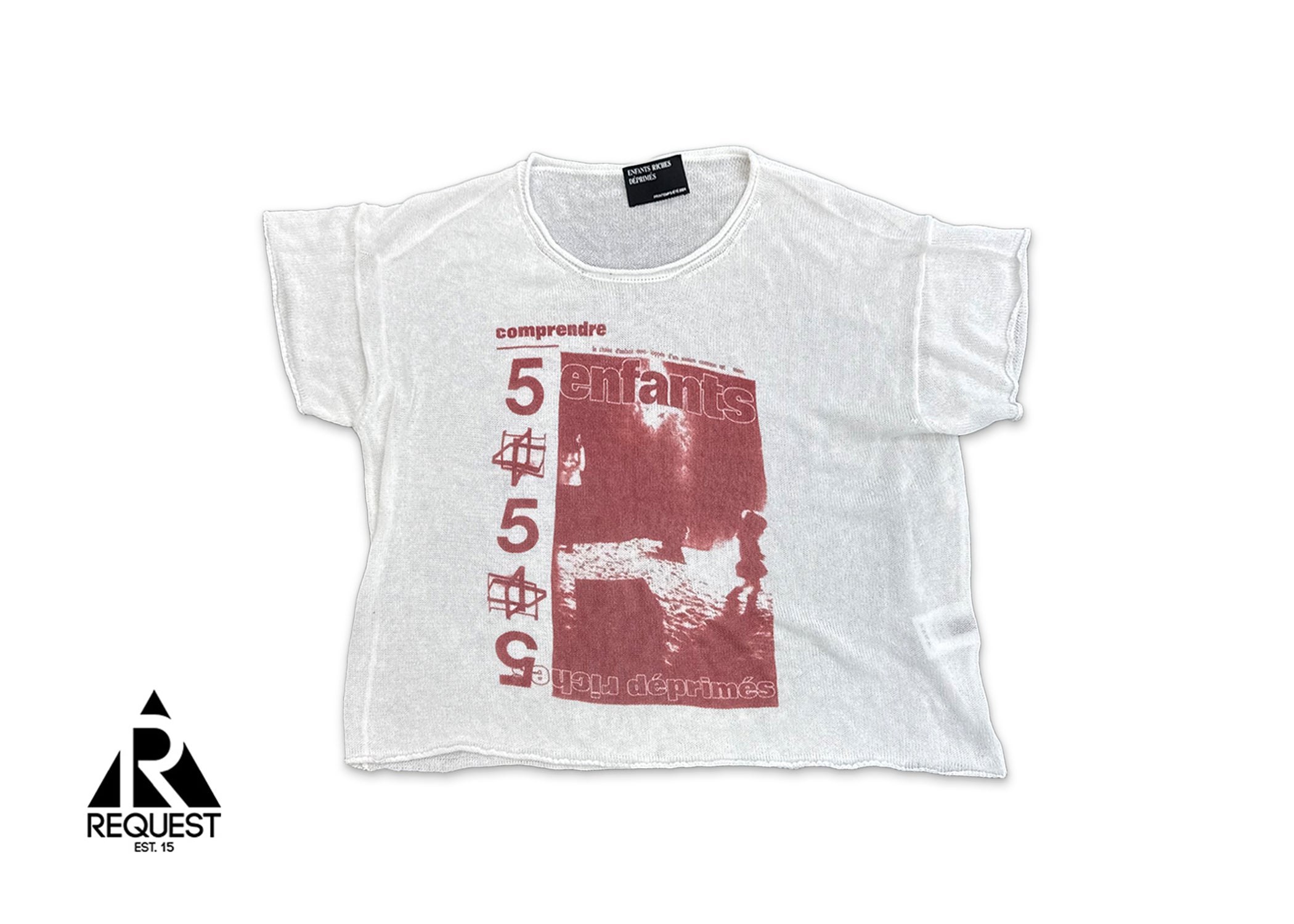 Enfants Riches Déprimes Comprendre Tee "White Maroon"