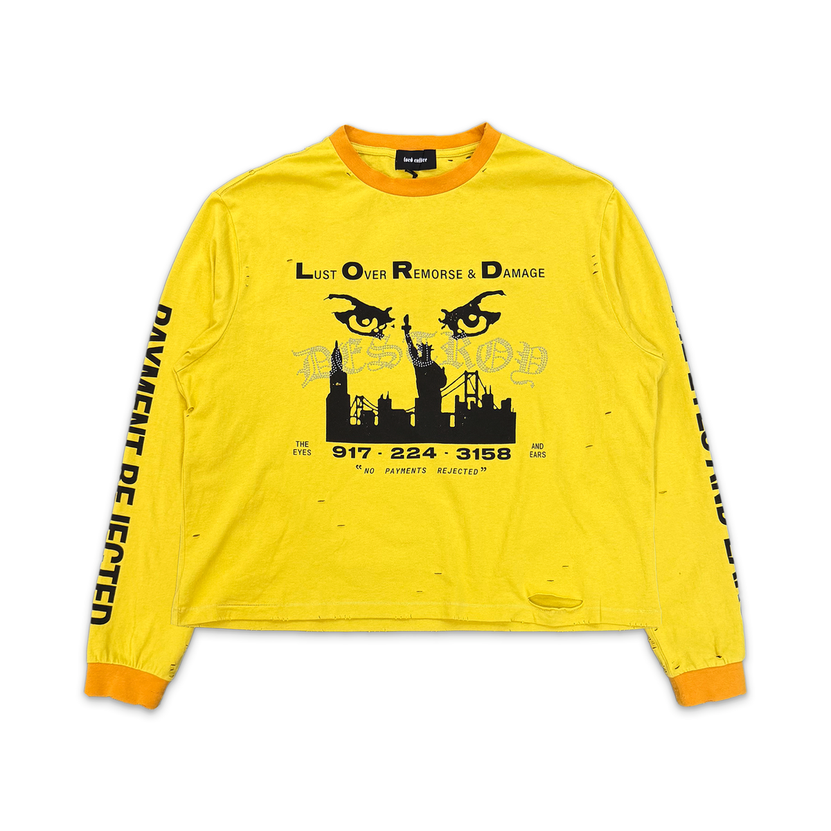Eyes L/S Tee "Yellow"